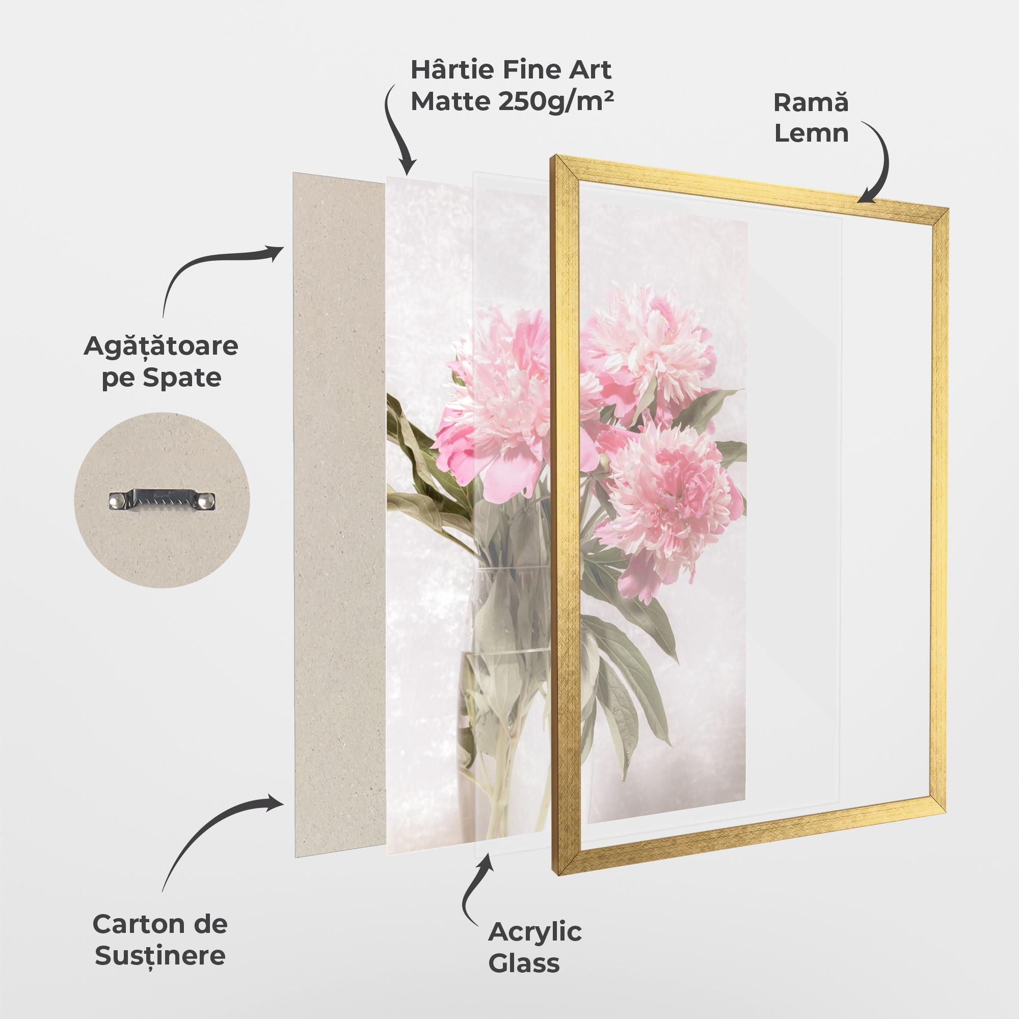 Poster Înrămat Bouquet Vase mockup 1