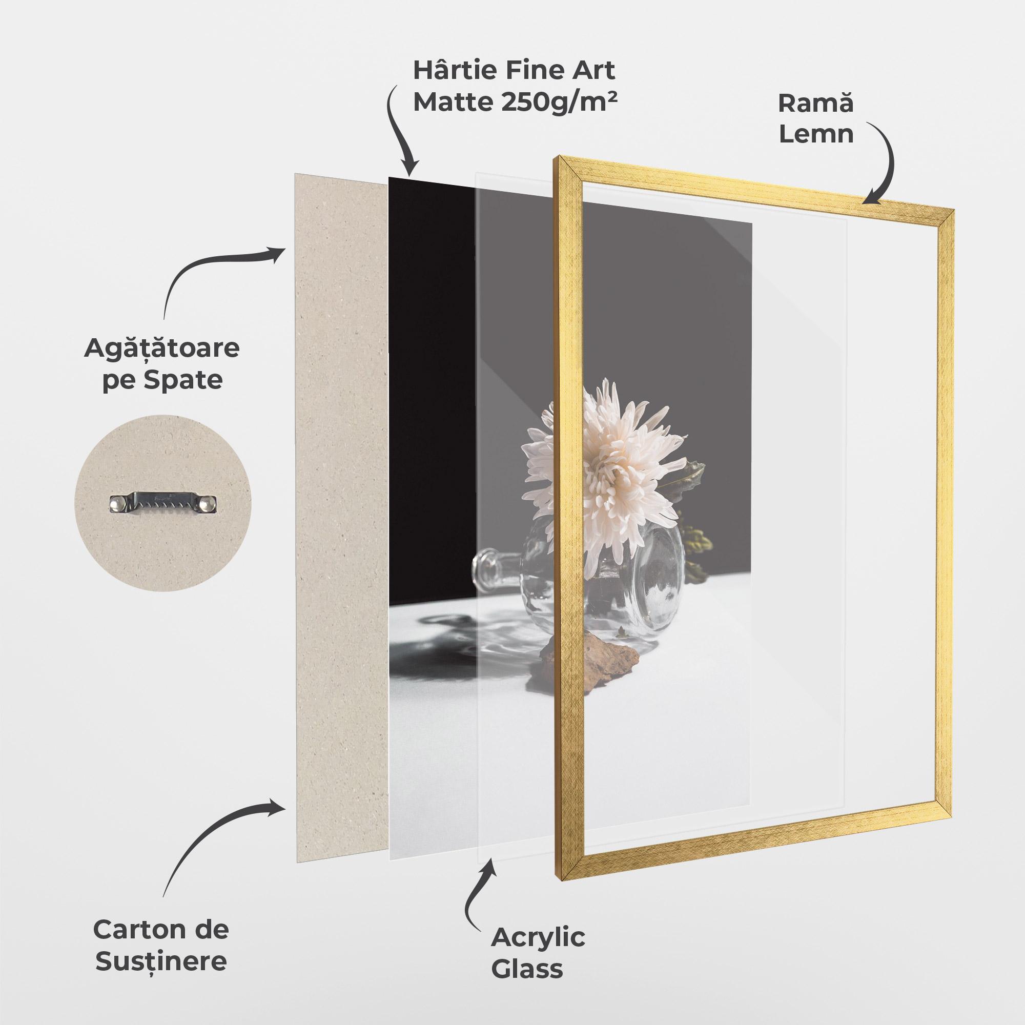 Poster Înrămat Cool Ase mockup 1