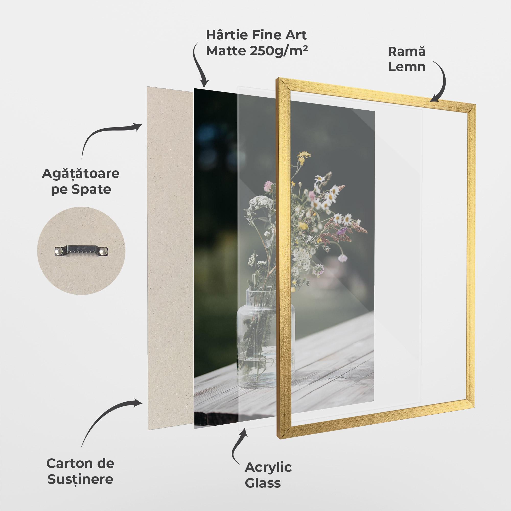 Poster Înrămat Nature Vase Flower mockup 1