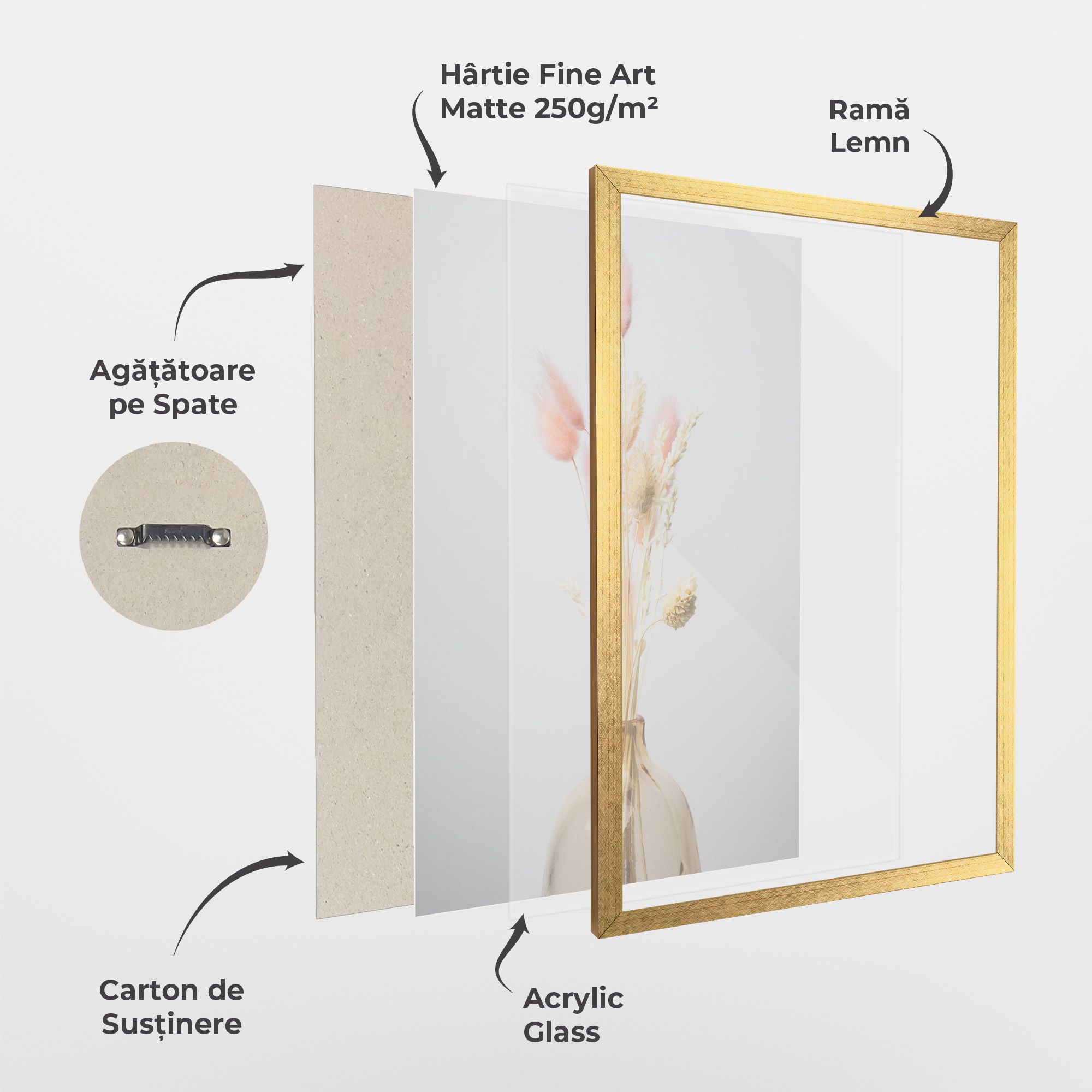 Pink Cream Flower Vase mockup 1