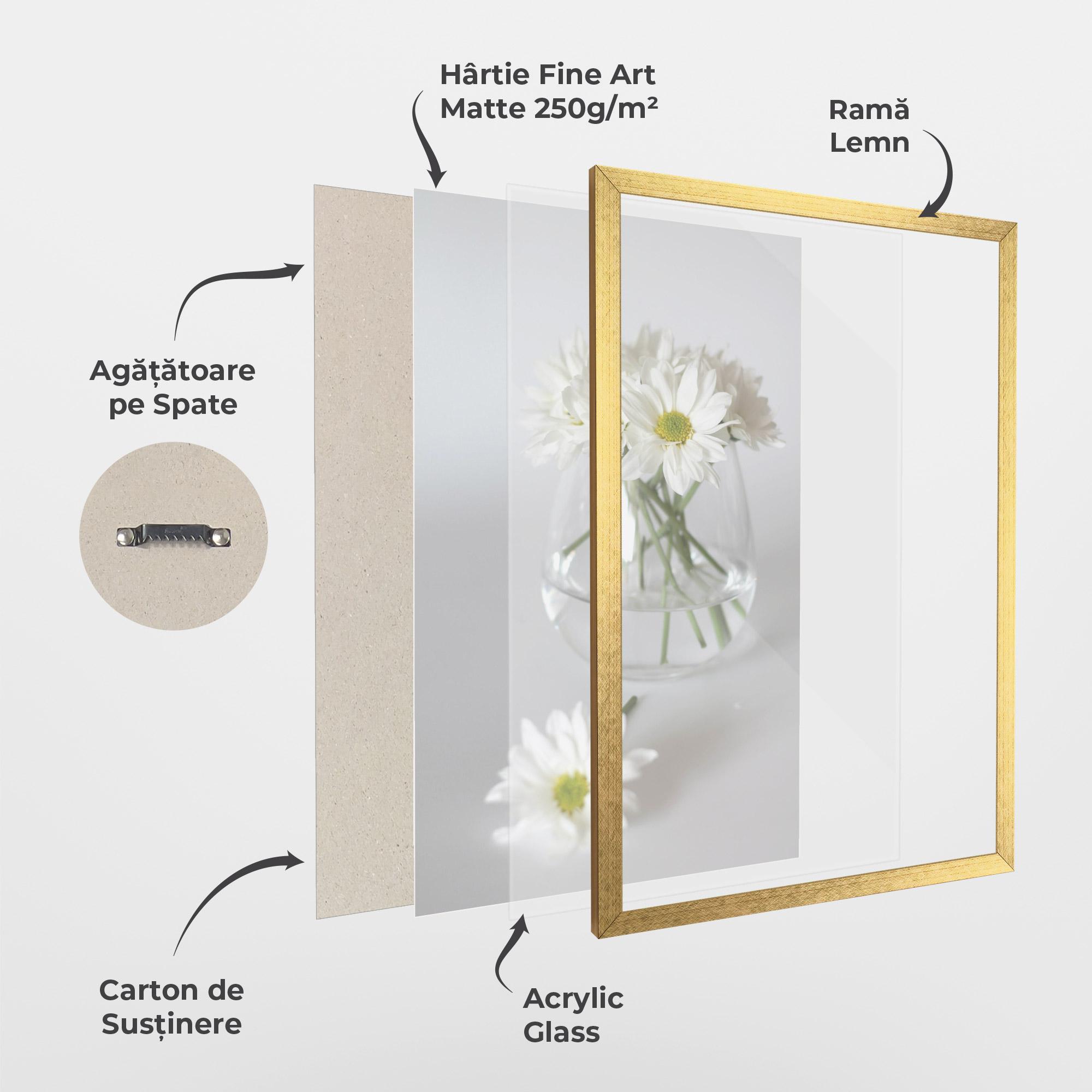Poster Înrămat Transparent Vase mockup 1