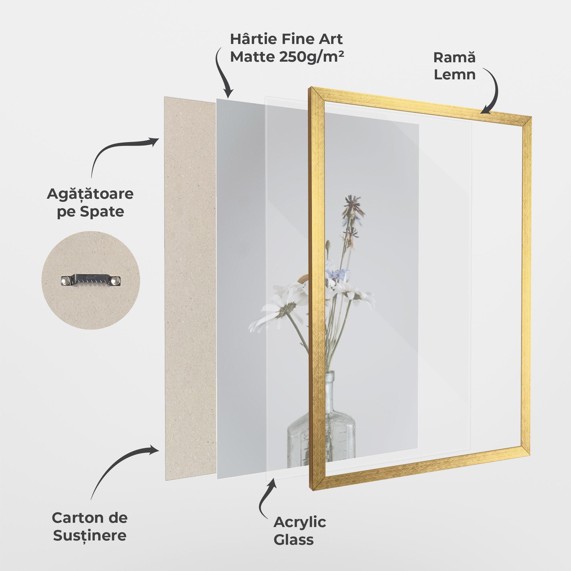 Poster Înrămat White Flower Vase mockup 1