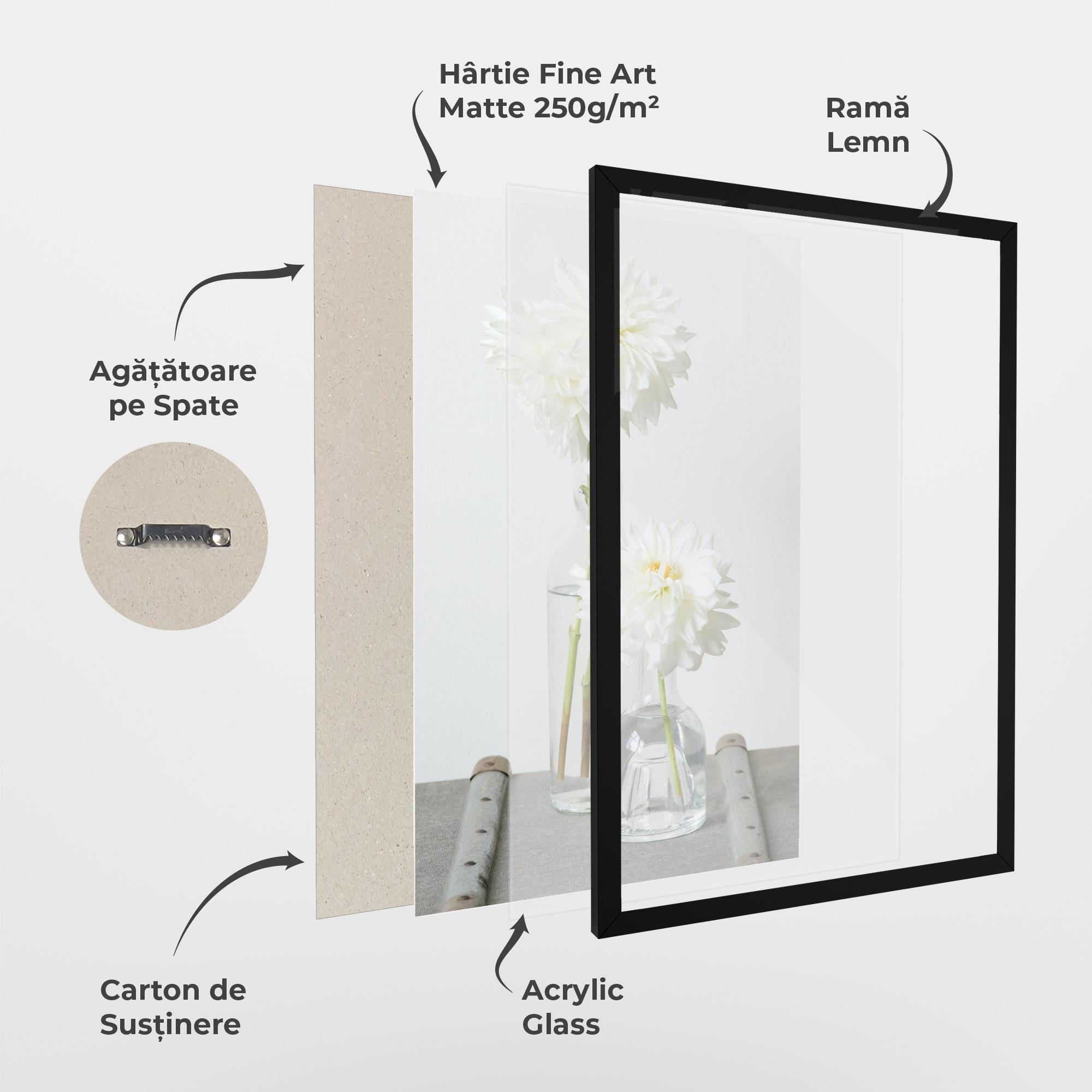 Poster Înrămat Big Flower Vase mockup 1