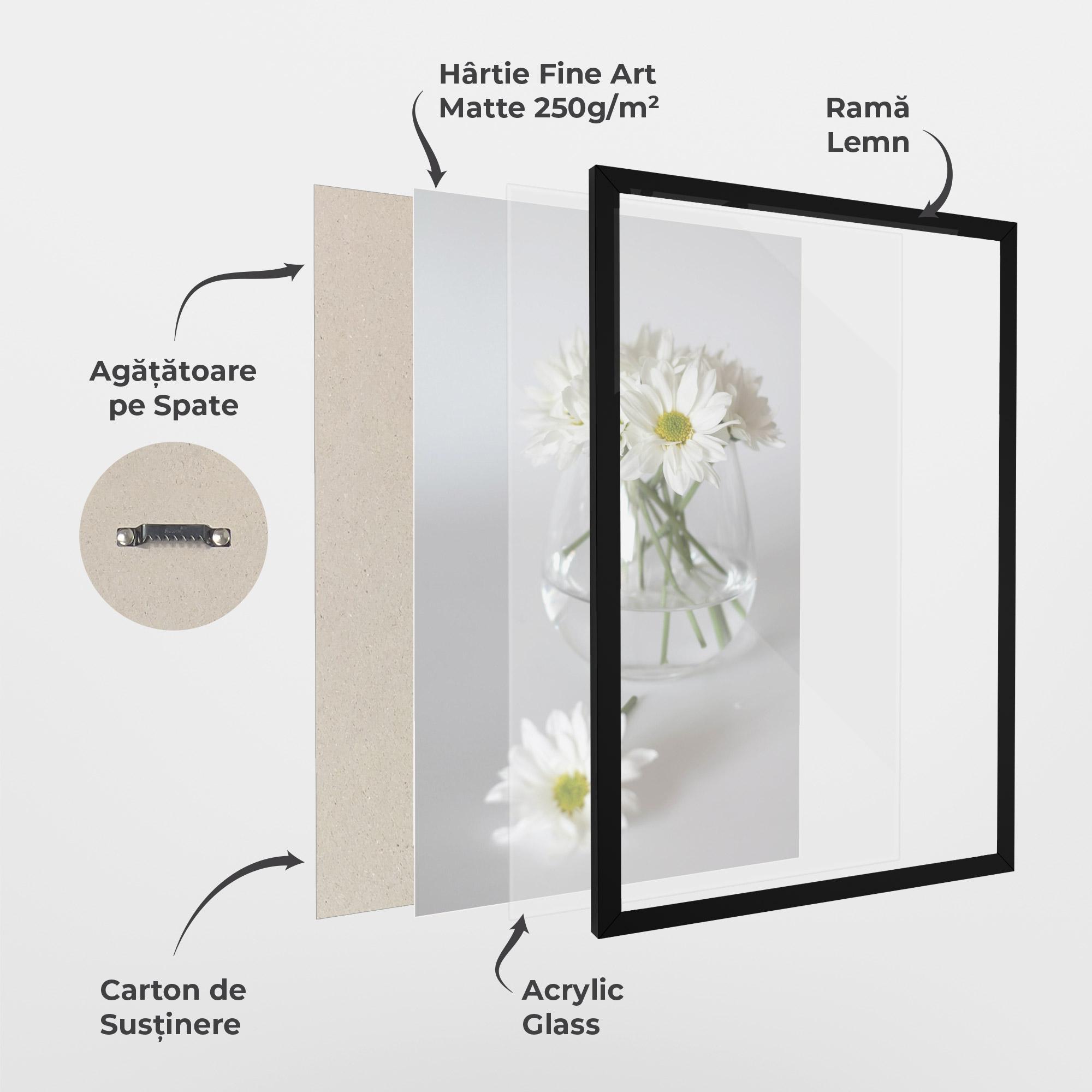 Poster Înrămat Transparent Vase mockup 1