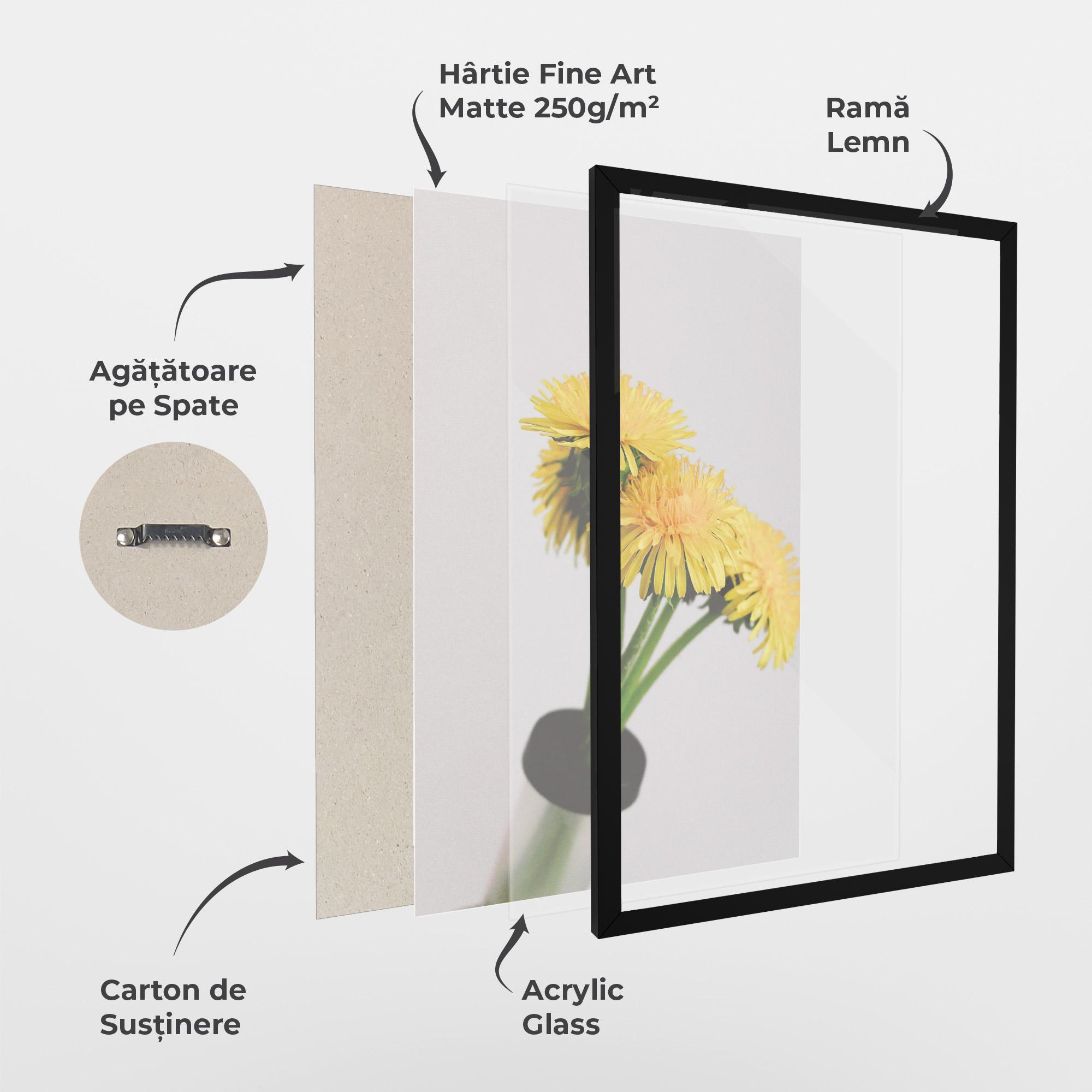 Poster Înrămat Yellow mockup 1