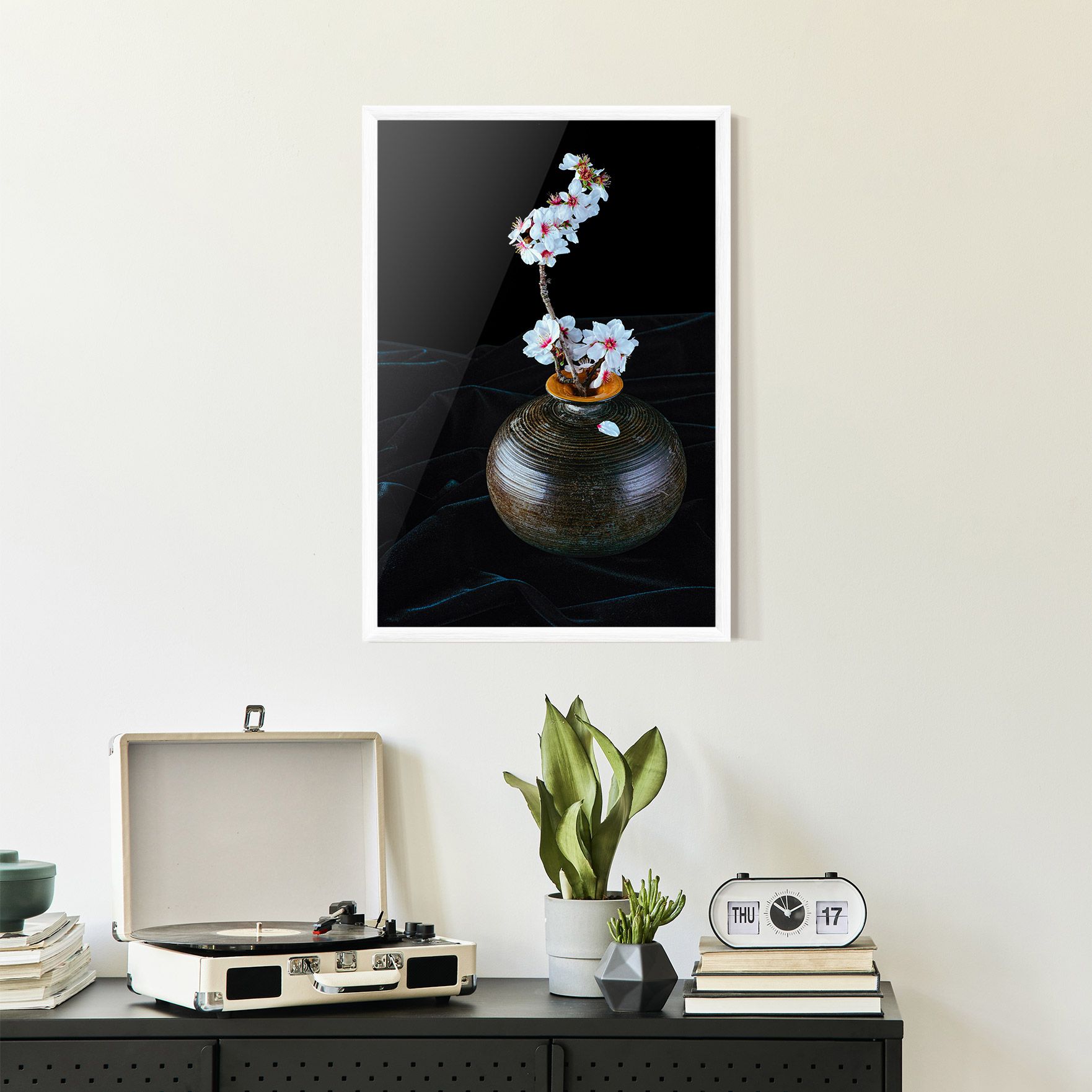 Brown Vase Flowers mockup 2