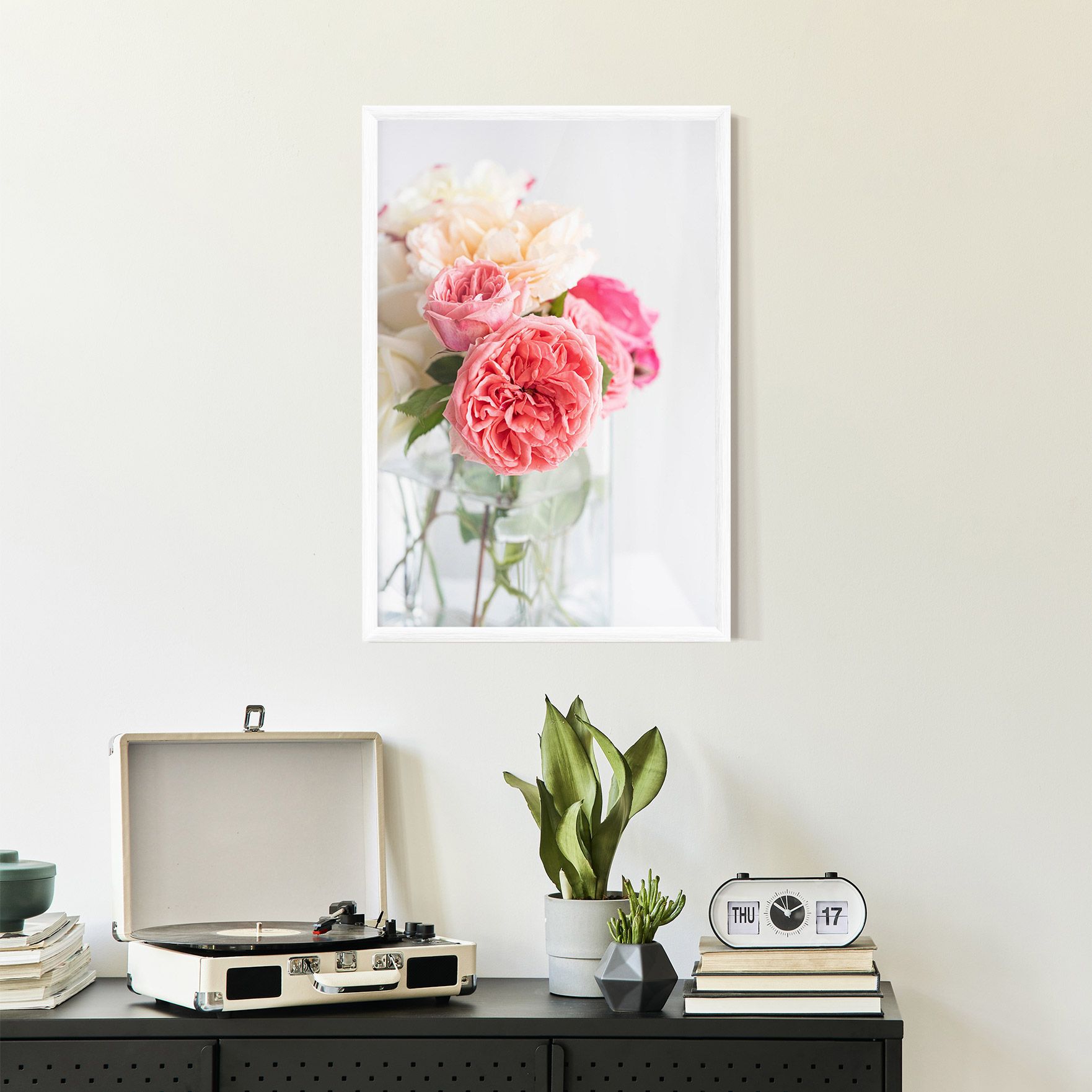 Pink Rose Vase mockup 2