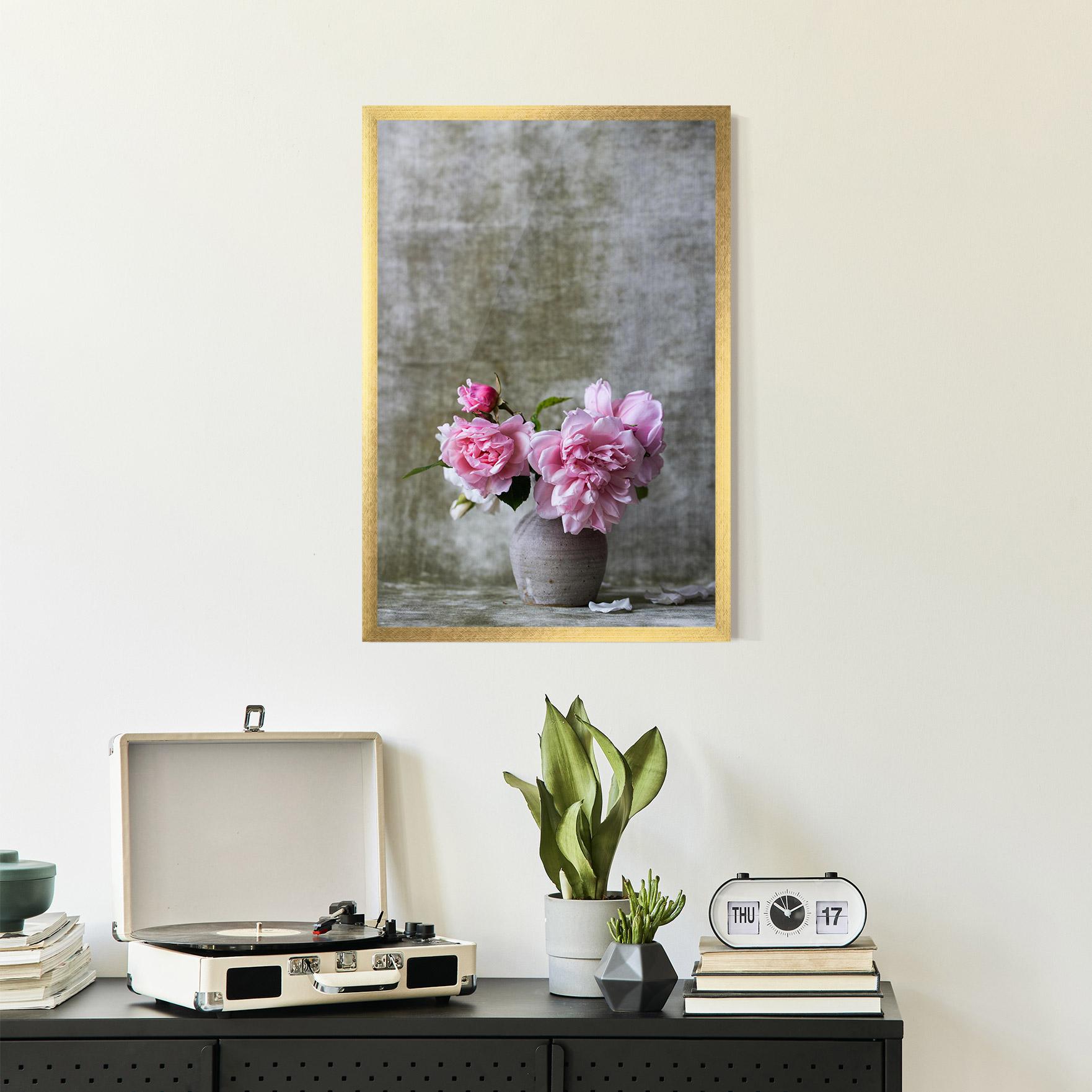 Poster Înrămat Rose Vase mockup 2