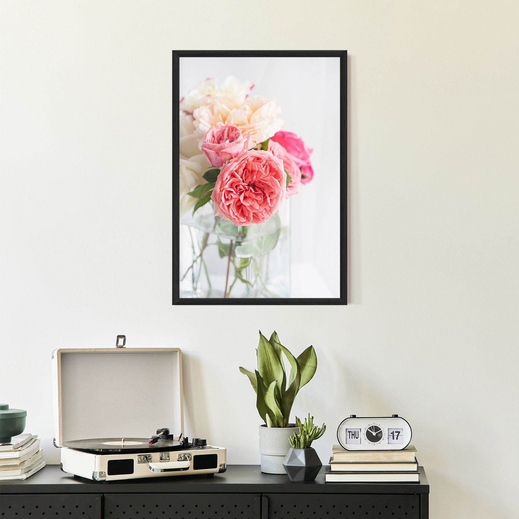Pink Rose Vase mockup 2