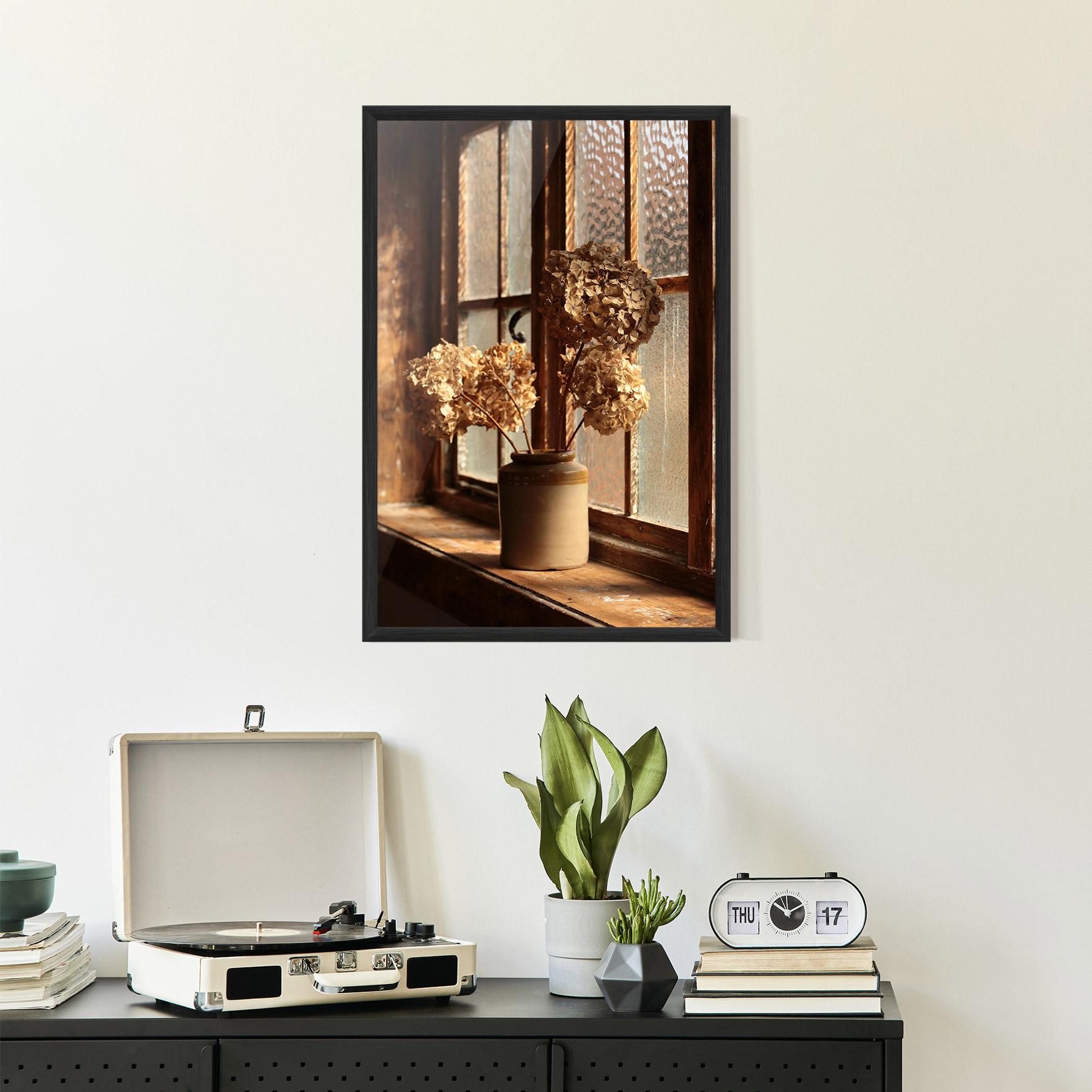 Poster Înrămat Vintage Vase Flowers mockup 2