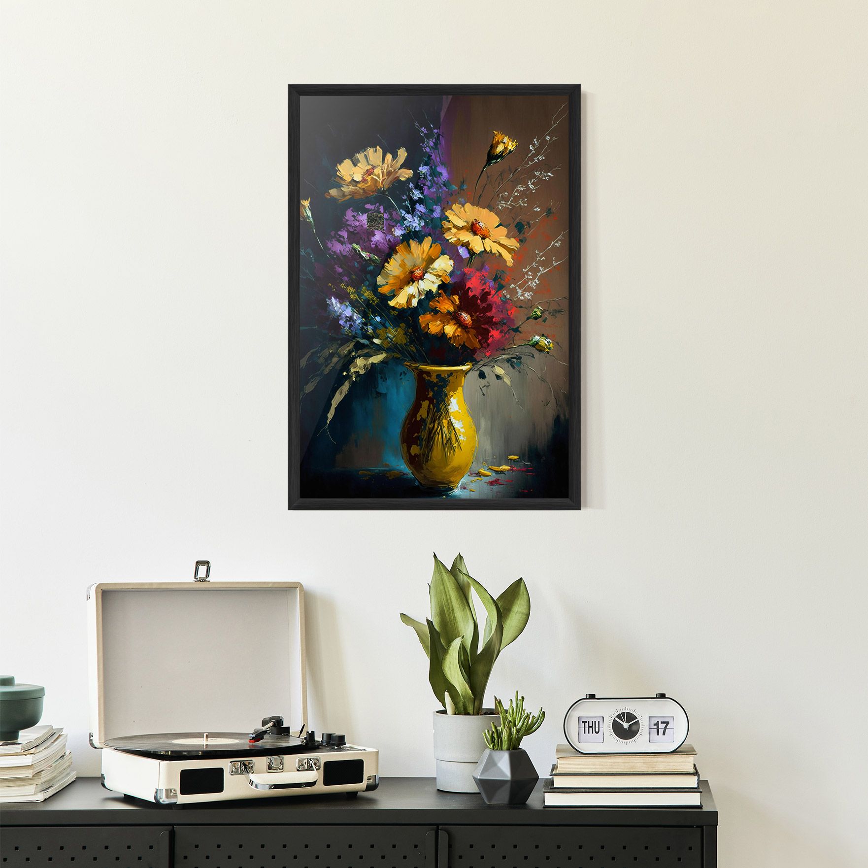 Yellow Art Vase mockup 2