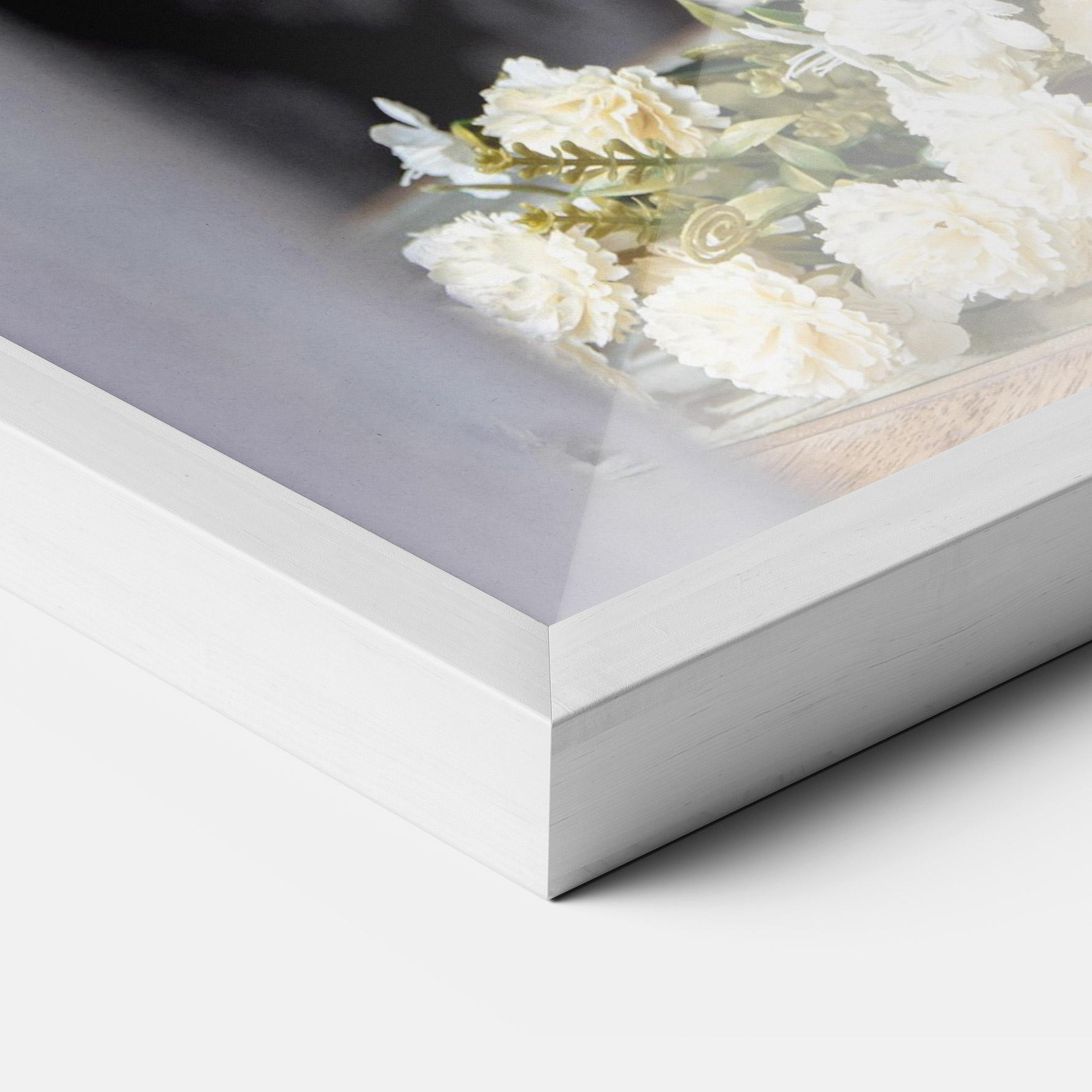 Poster Înrămat Blue Patern Vase mockup 3