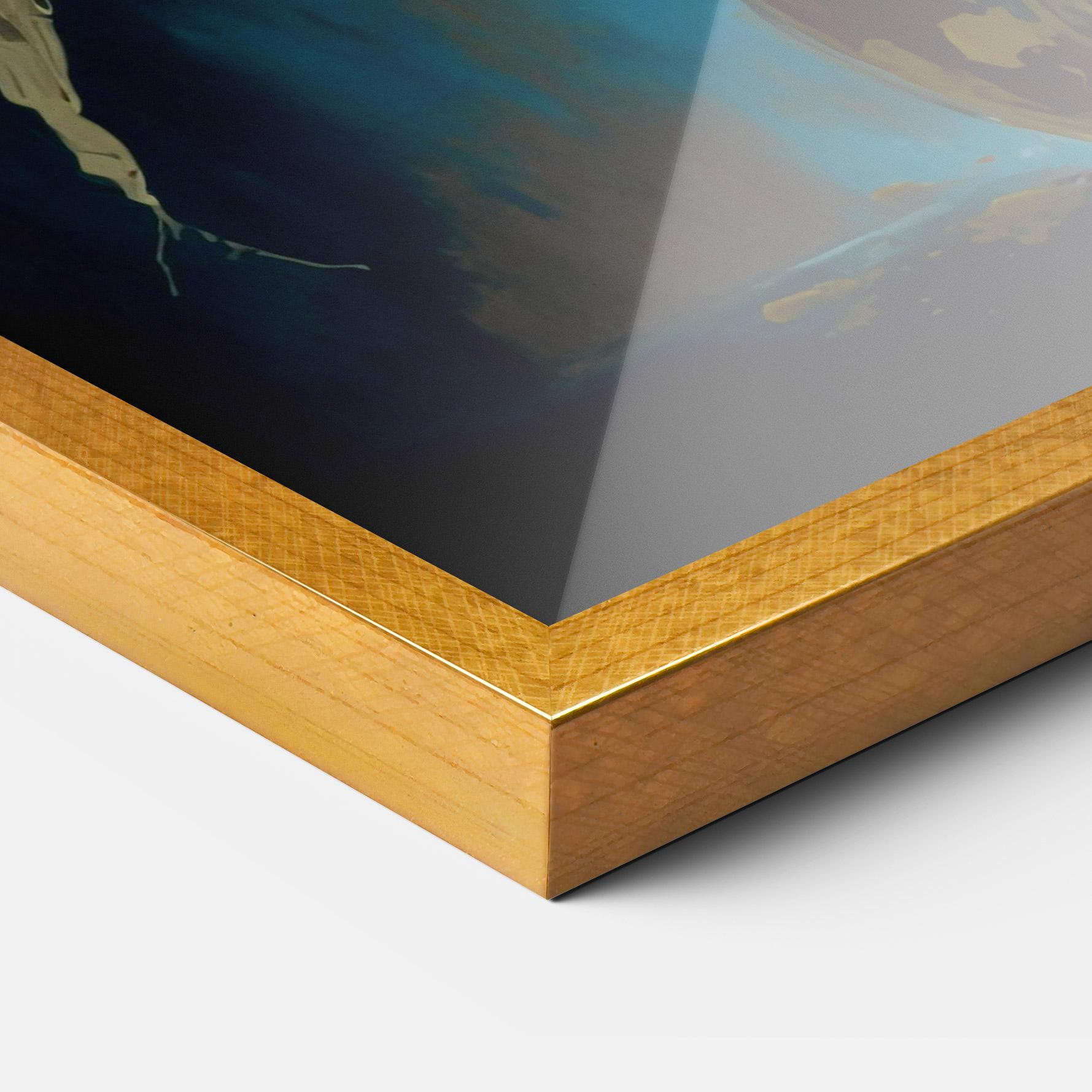 Poster Înrămat Yellow Art Vase mockup 3