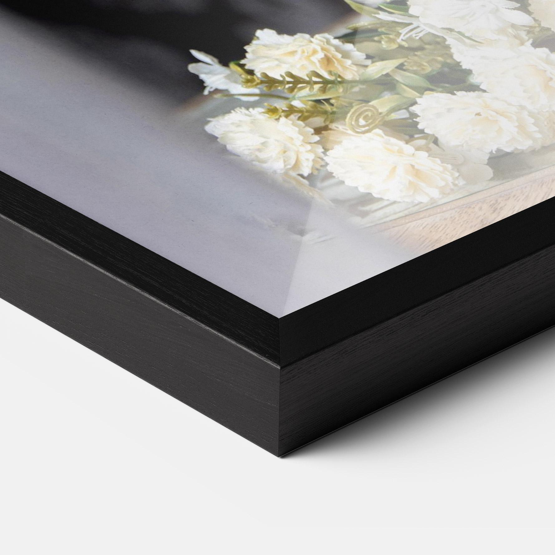 Poster Înrămat Blue Patern Vase mockup 3