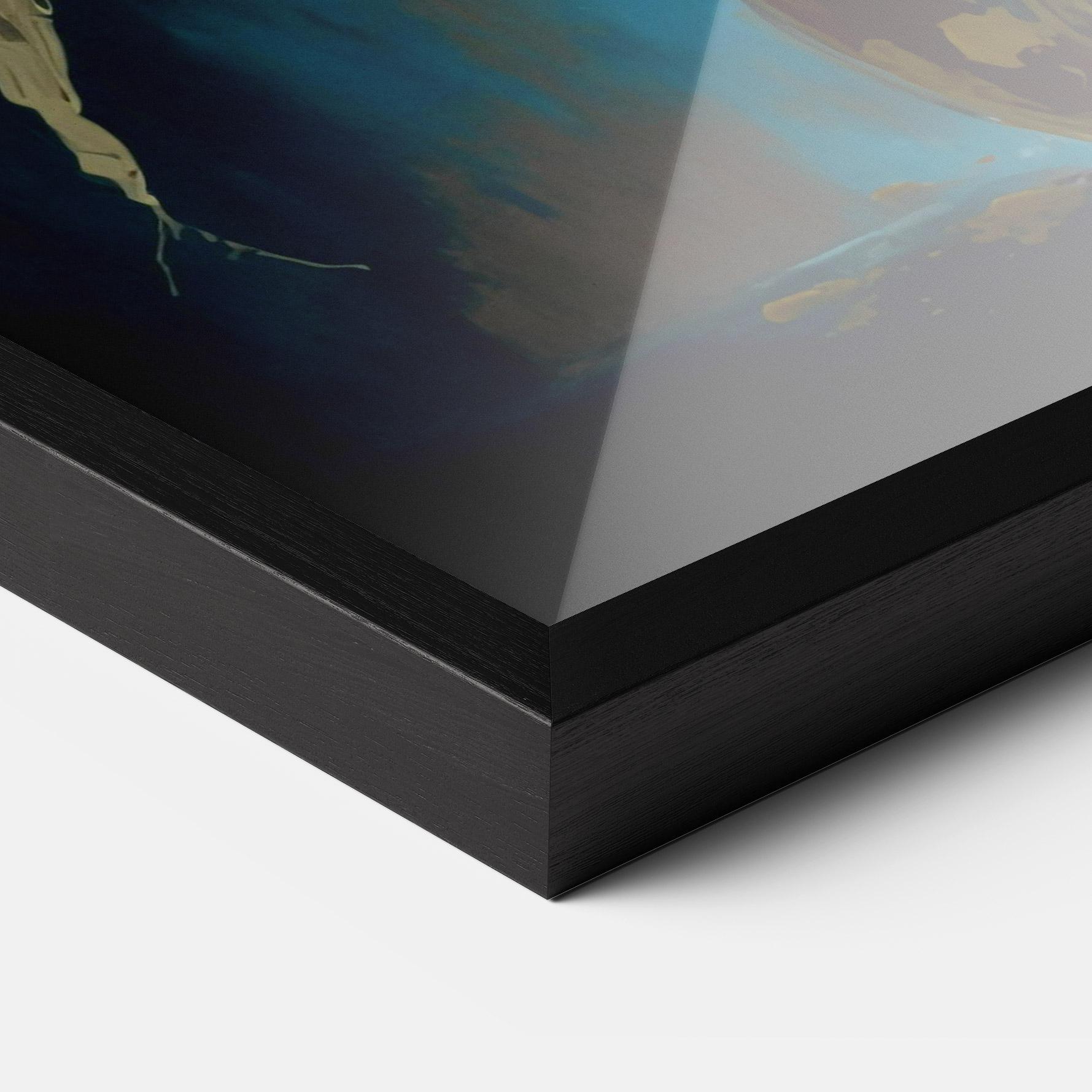 Poster Înrămat Yellow Art Vase mockup 3