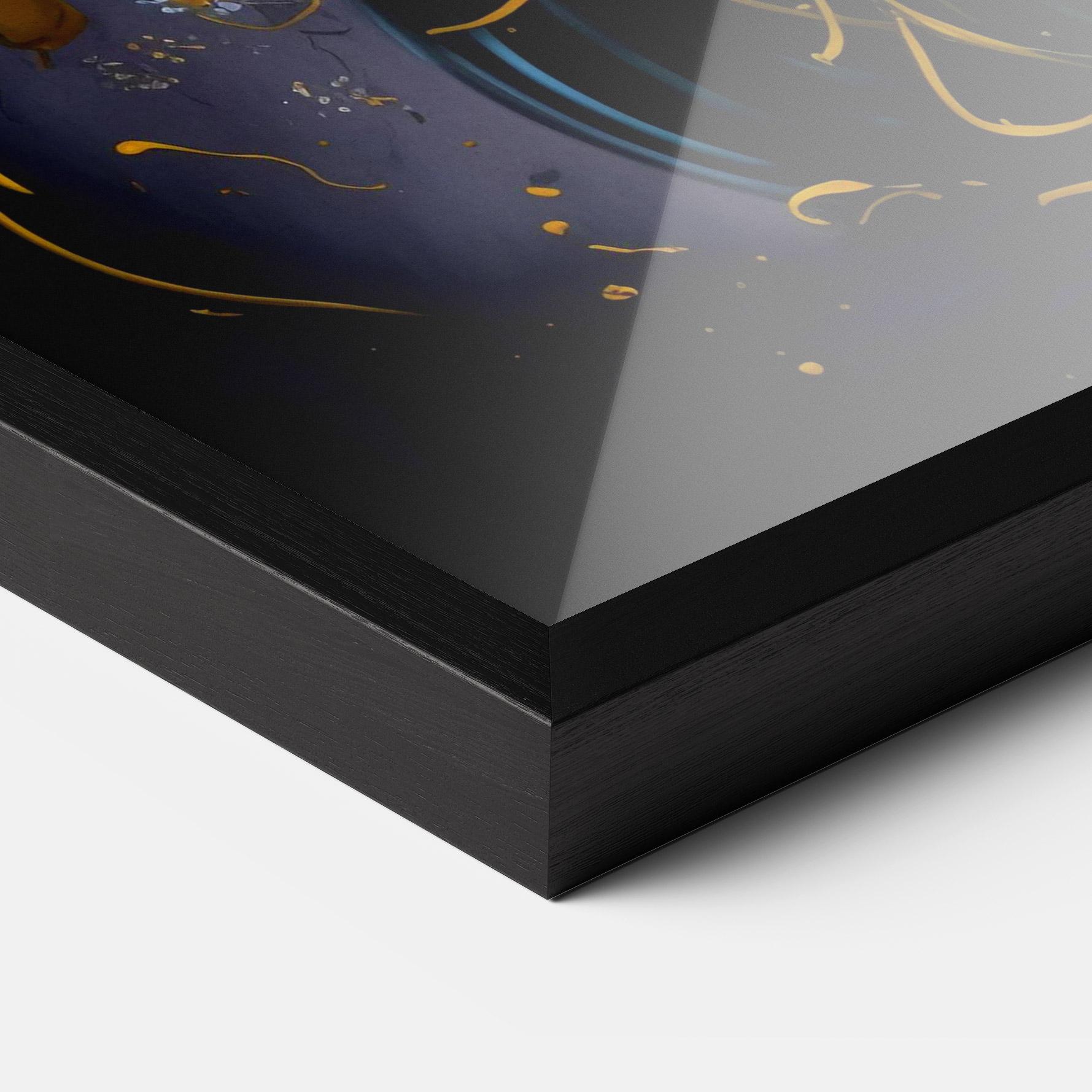 Poster Înrămat Yellow Flower Art Vase mockup 3