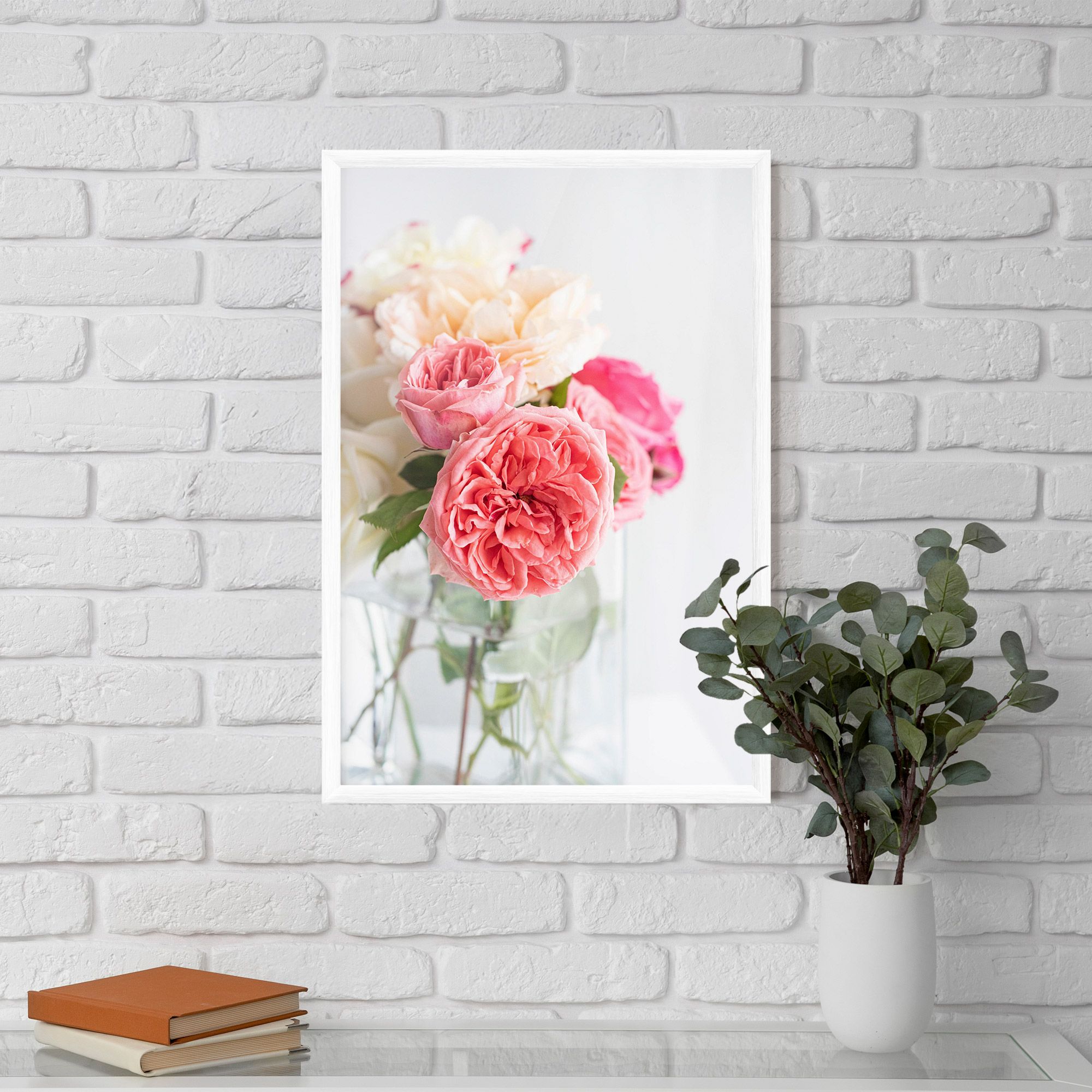 Pink Rose Vase mockup 5
