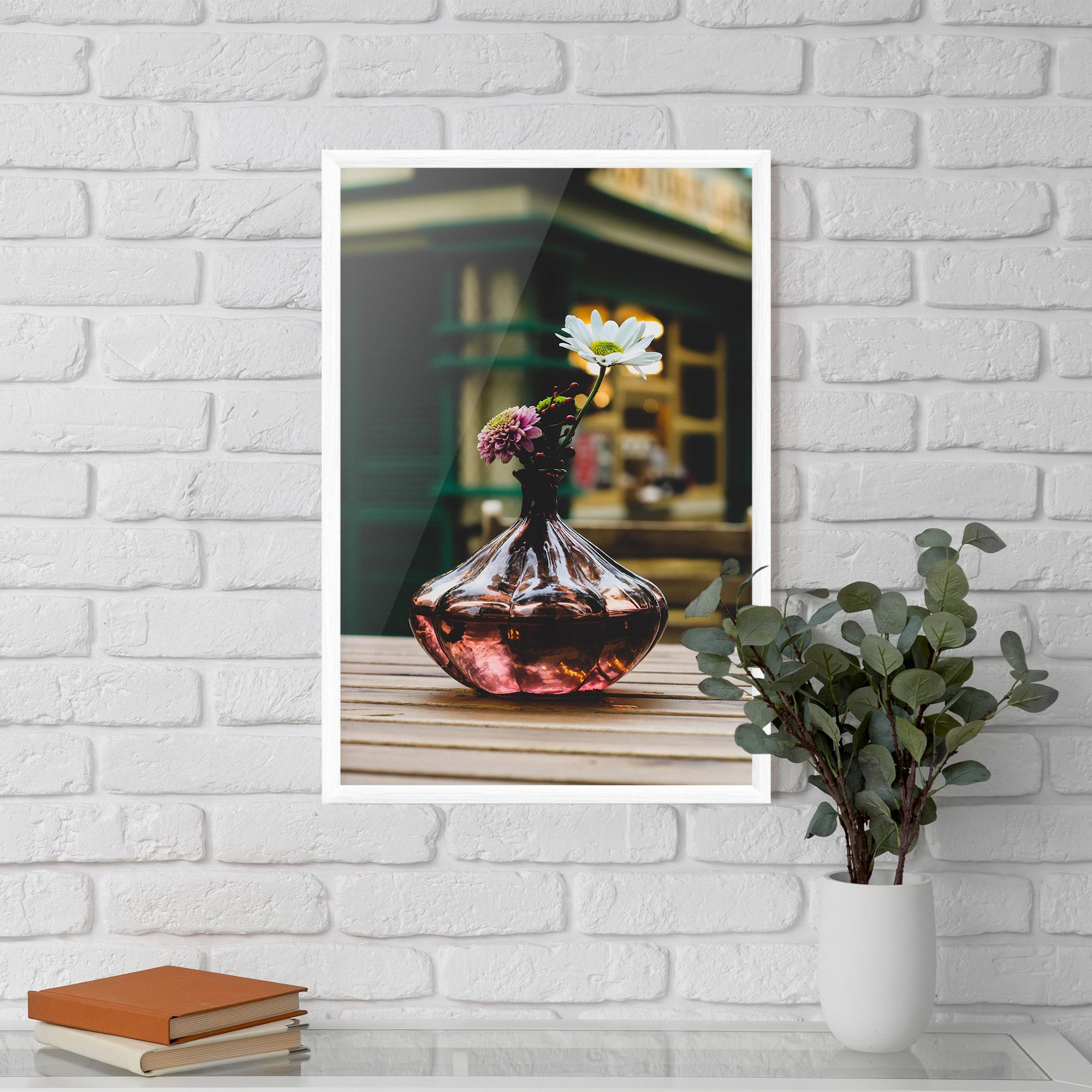 Pink Vase Flower mockup 5