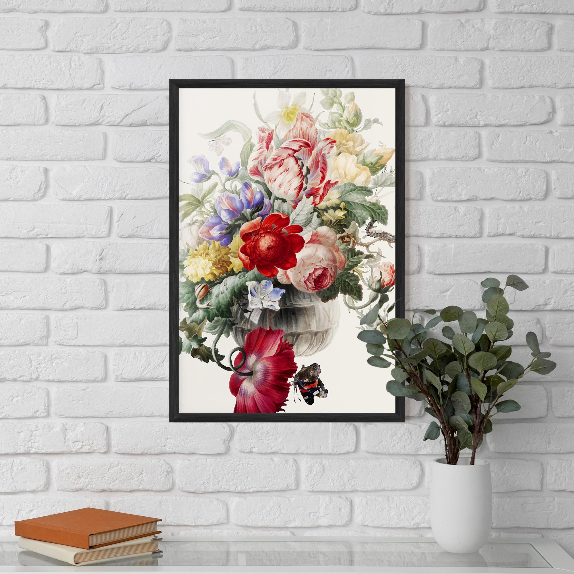 Poster Înrămat Butterfly Vase mockup 5