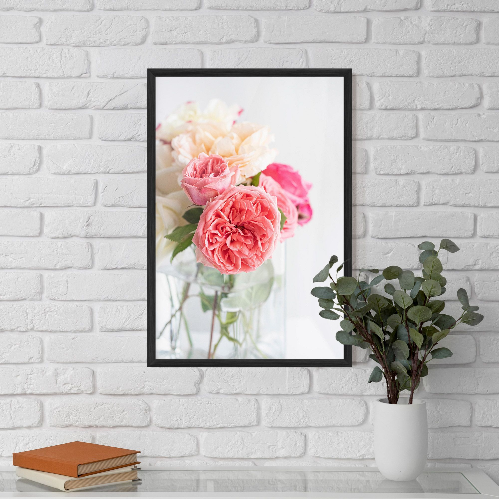 Pink Rose Vase mockup 5