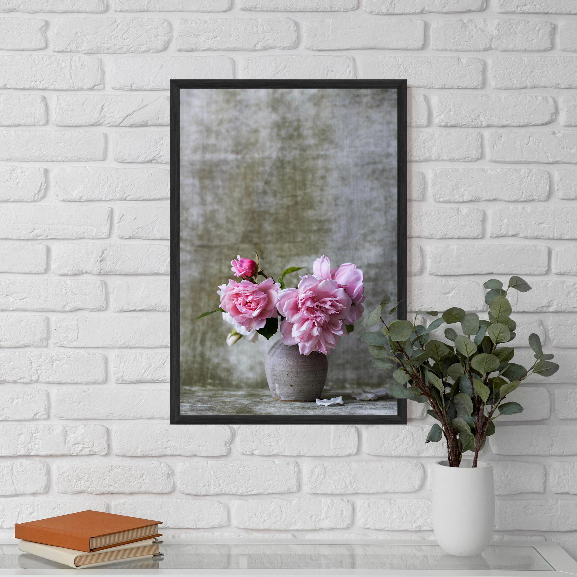 Poster Înrămat Rose Vase mockup 5