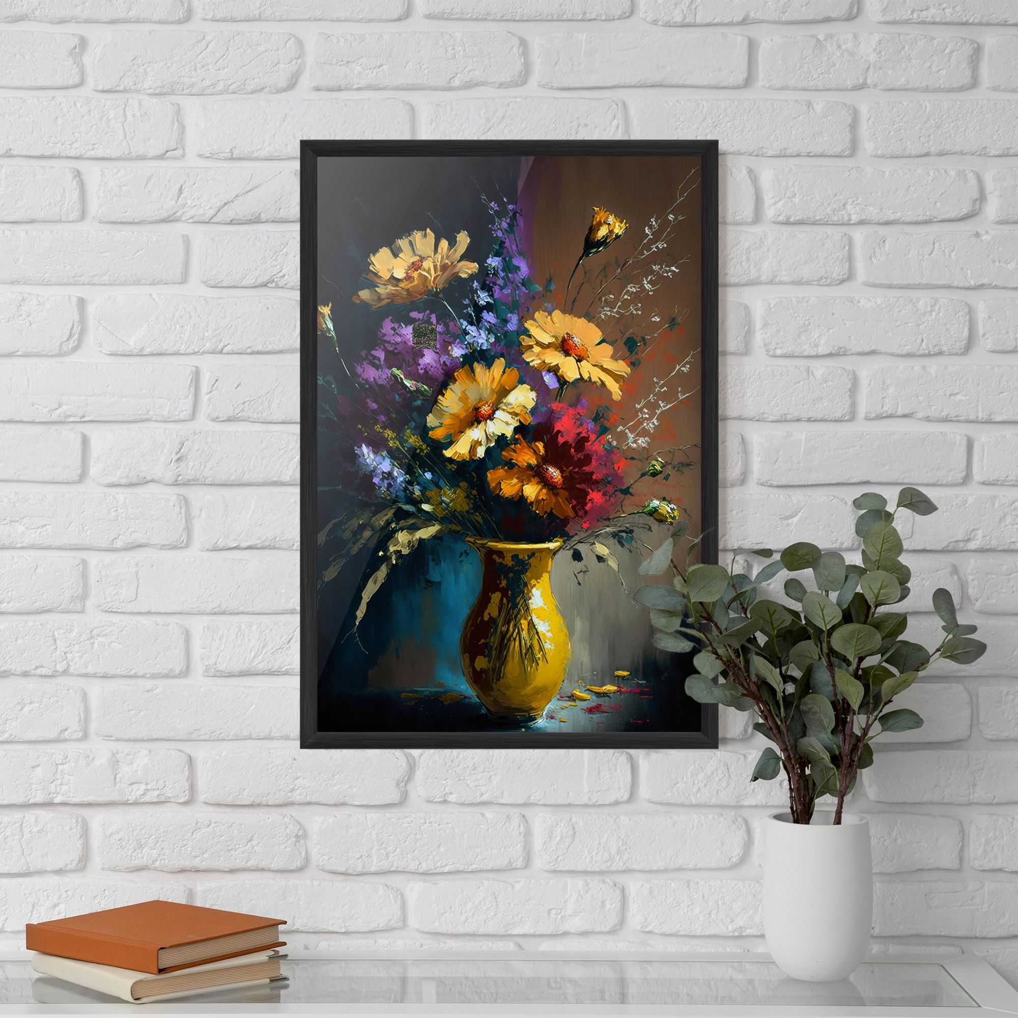 Yellow Art Vase mockup 5