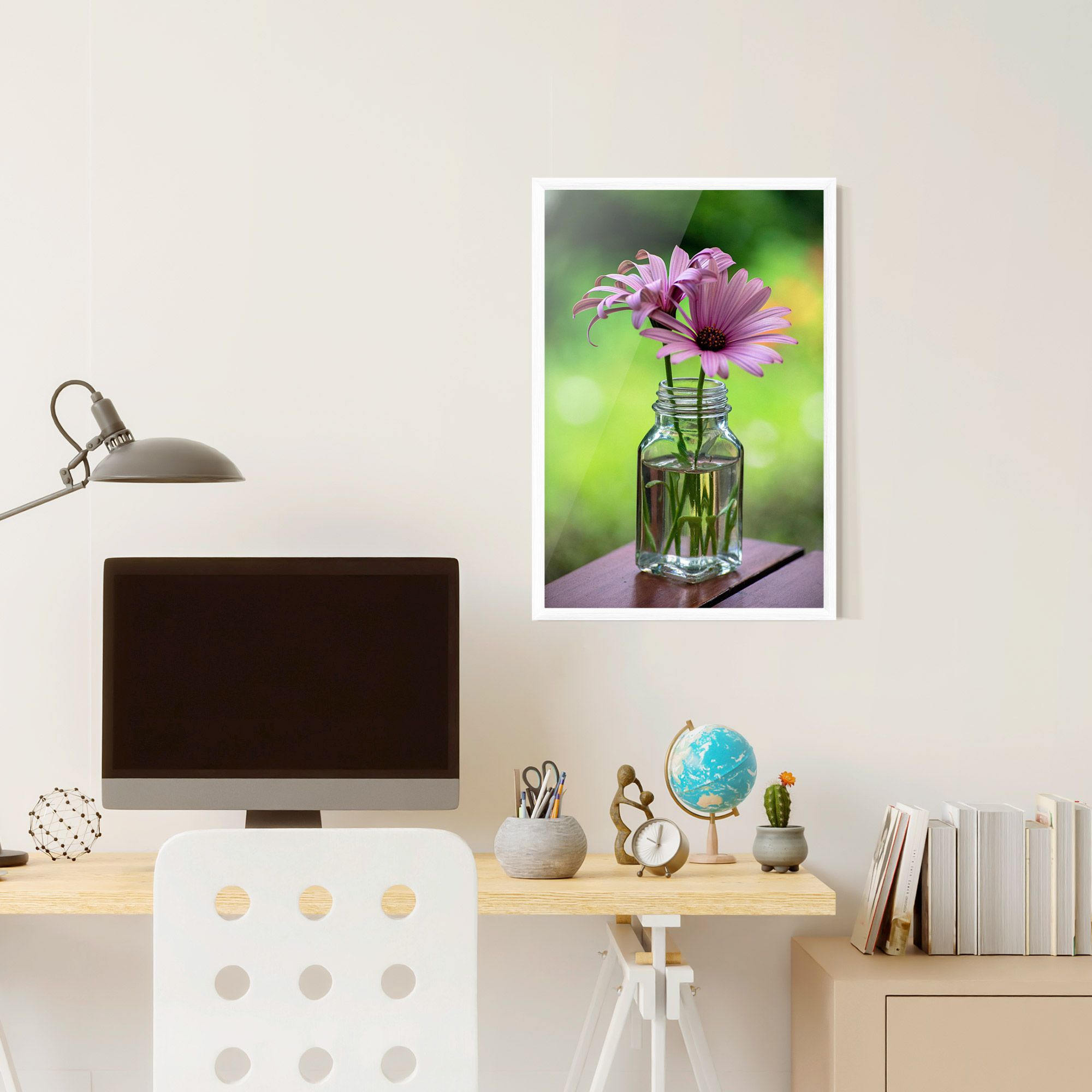 Pink Flower Vase mockup 6