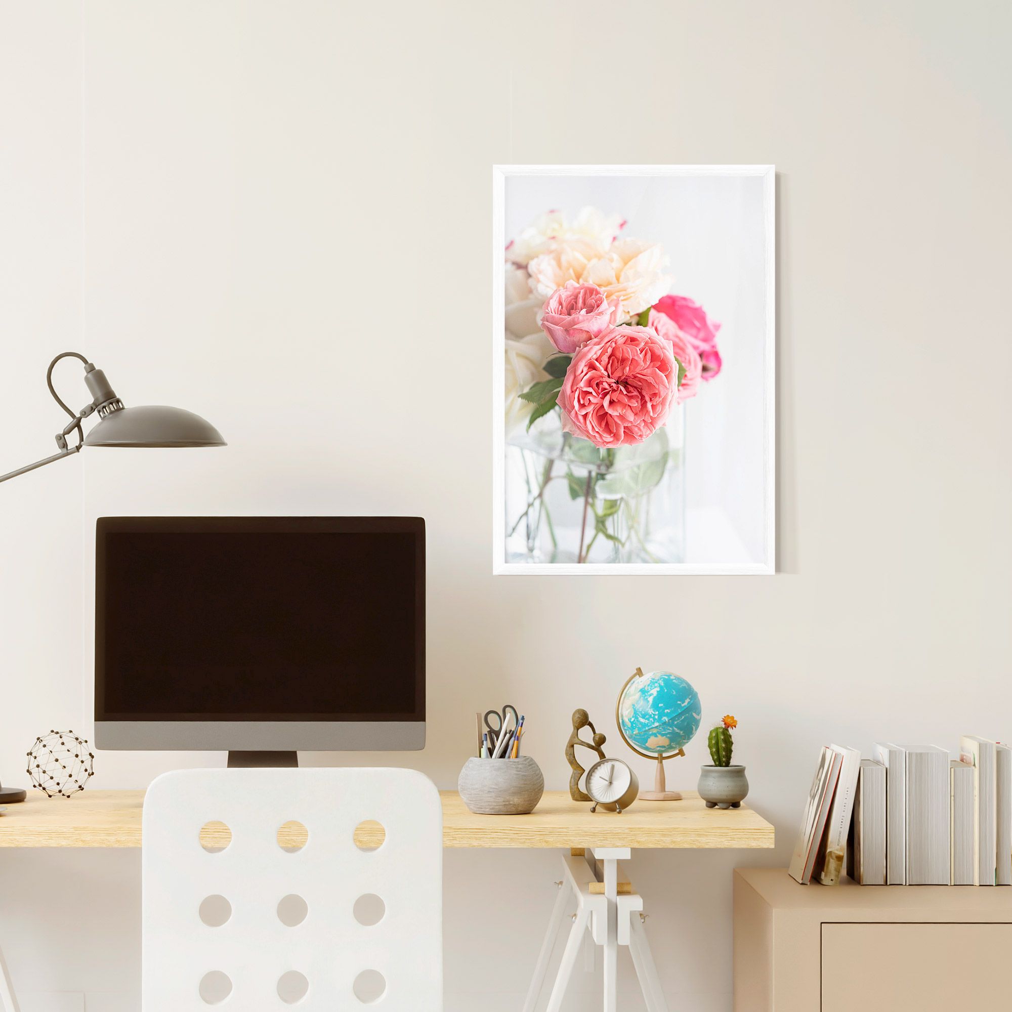 Pink Rose Vase mockup 6