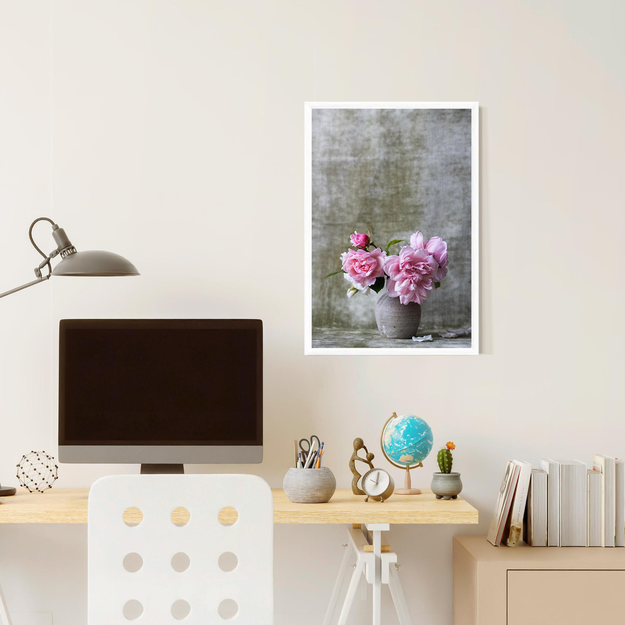 Poster Înrămat Rose Vase mockup 6