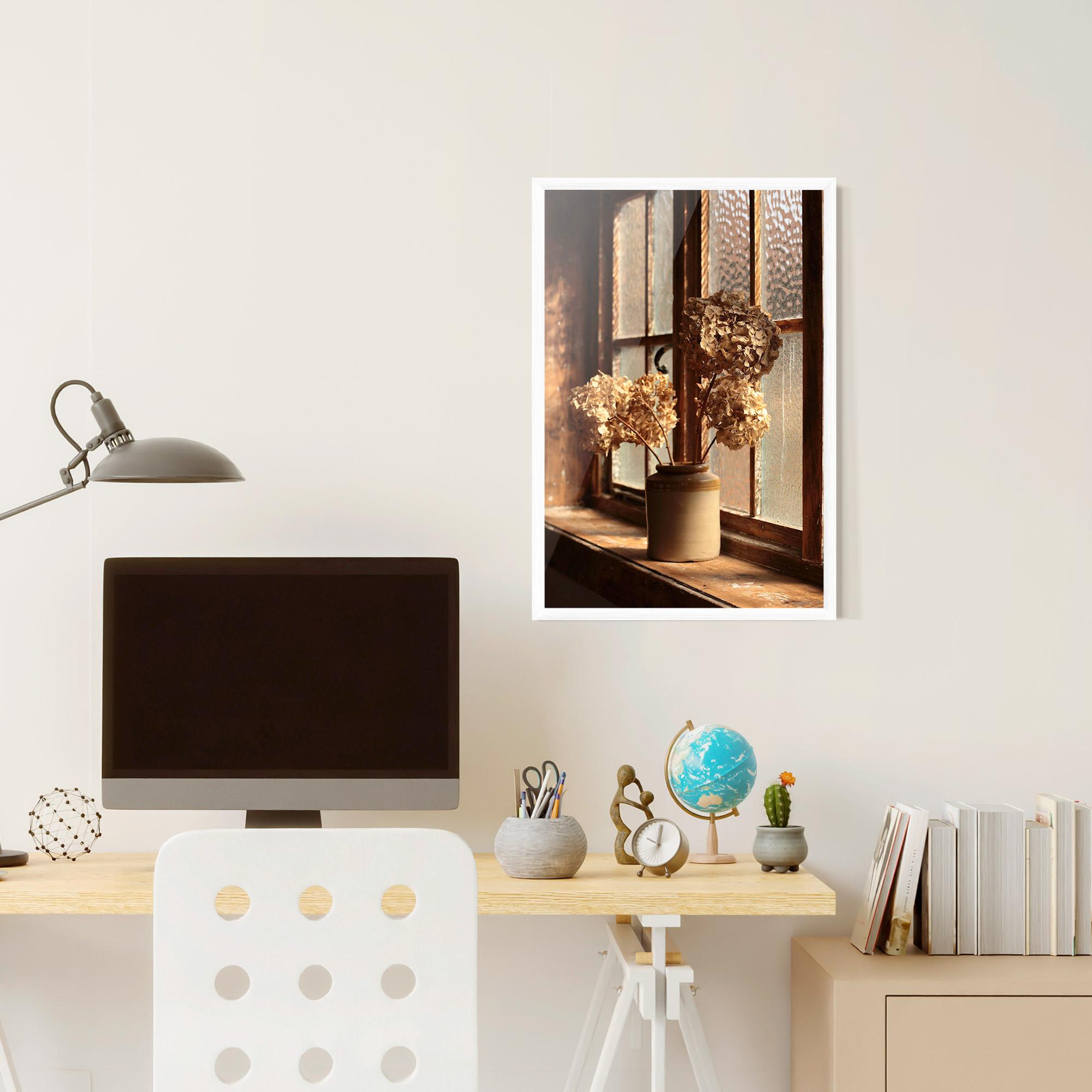 Poster Înrămat Vintage Vase Flowers mockup 6