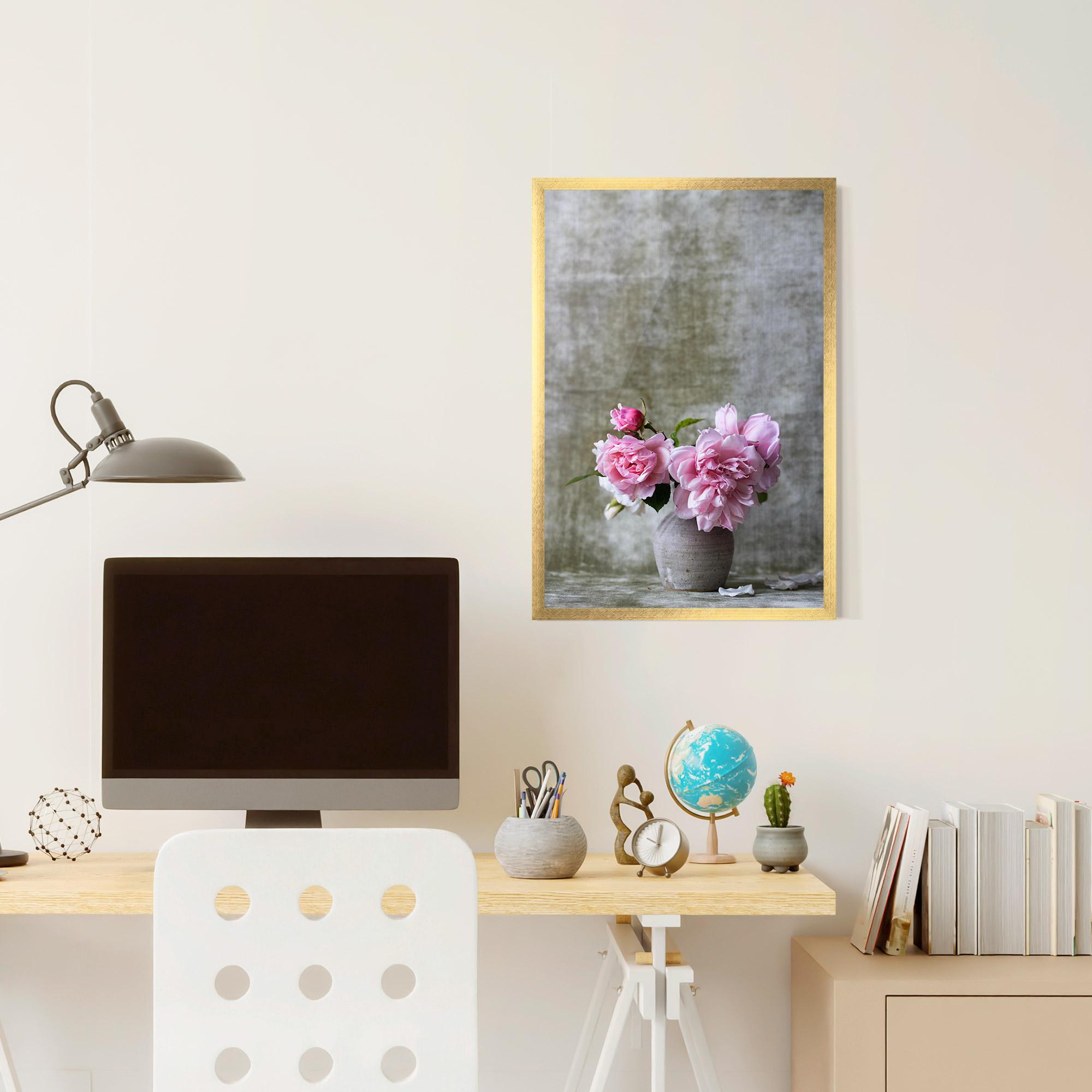 Poster Înrămat Rose Vase mockup 6