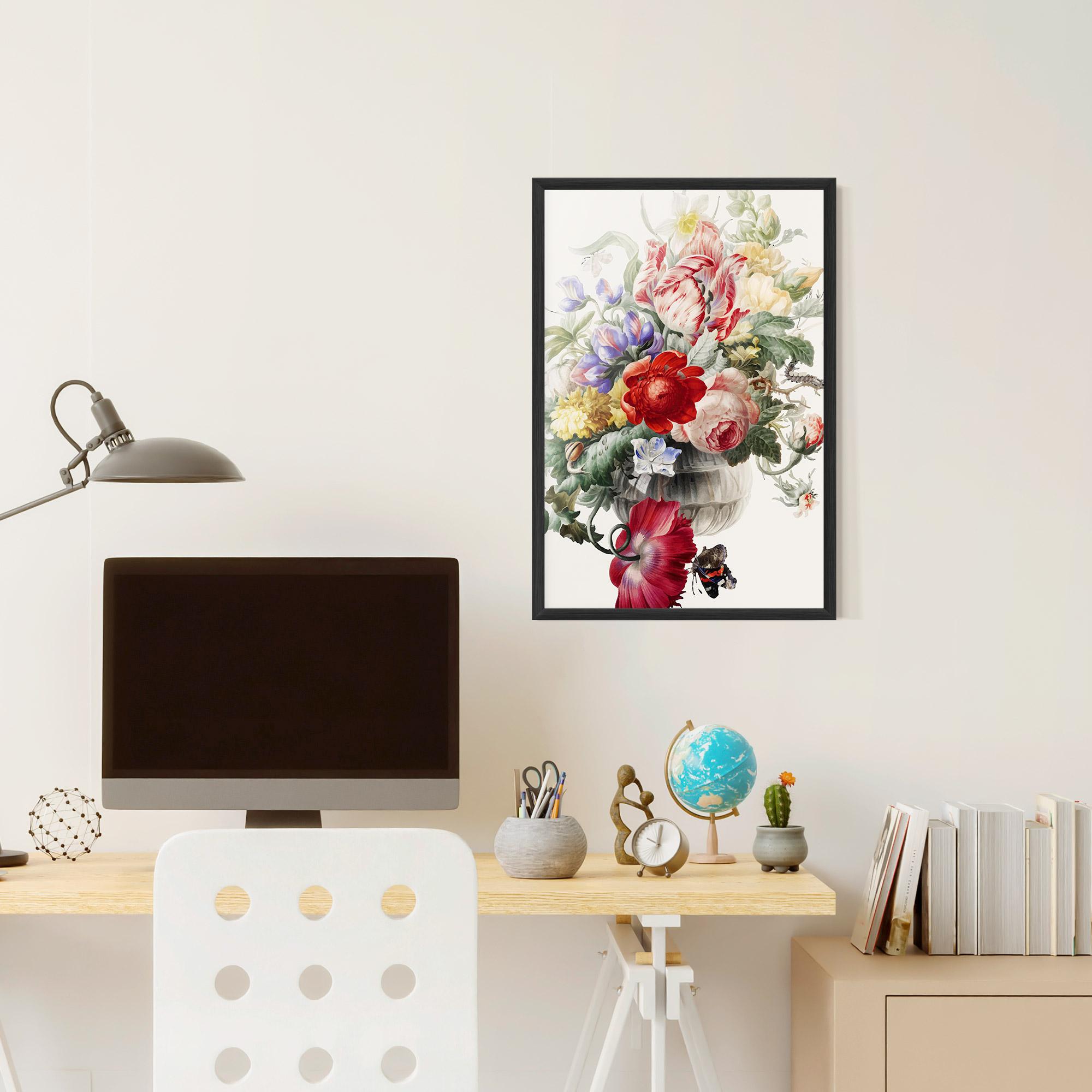 Poster Înrămat Butterfly Vase mockup 6