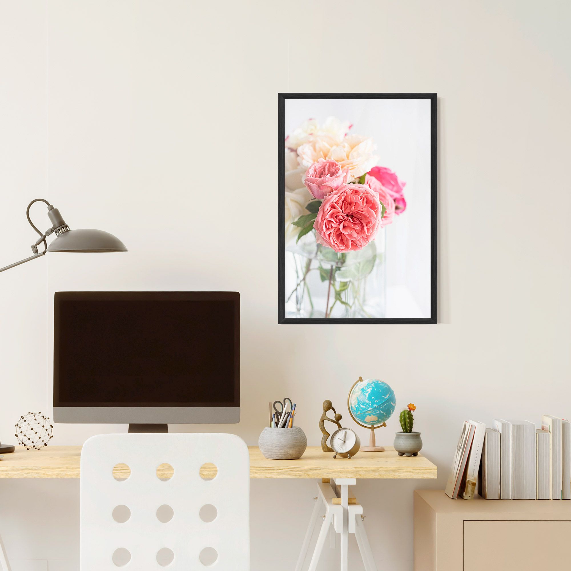 Pink Rose Vase mockup 6