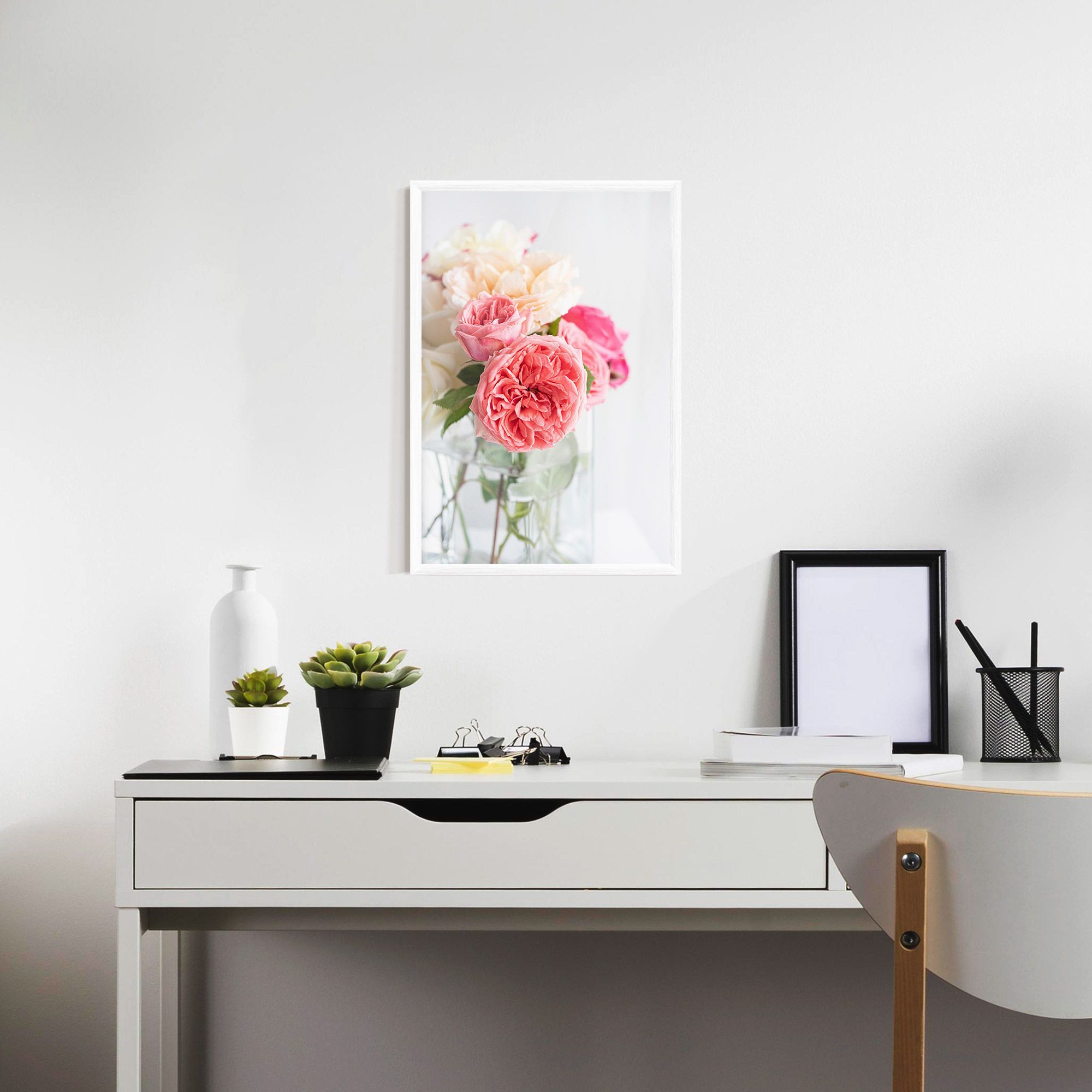 Pink Rose Vase mockup 7