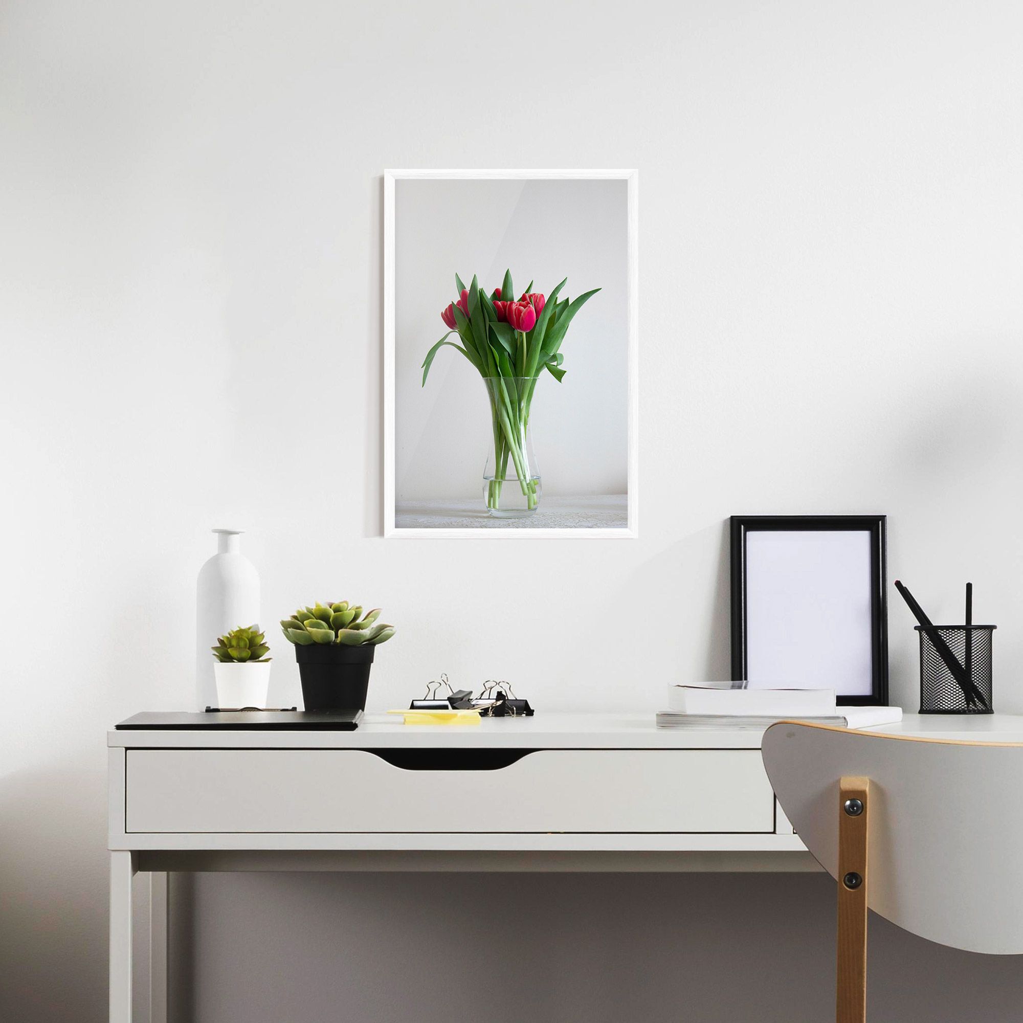 Pretty Tulips Vase mockup 7