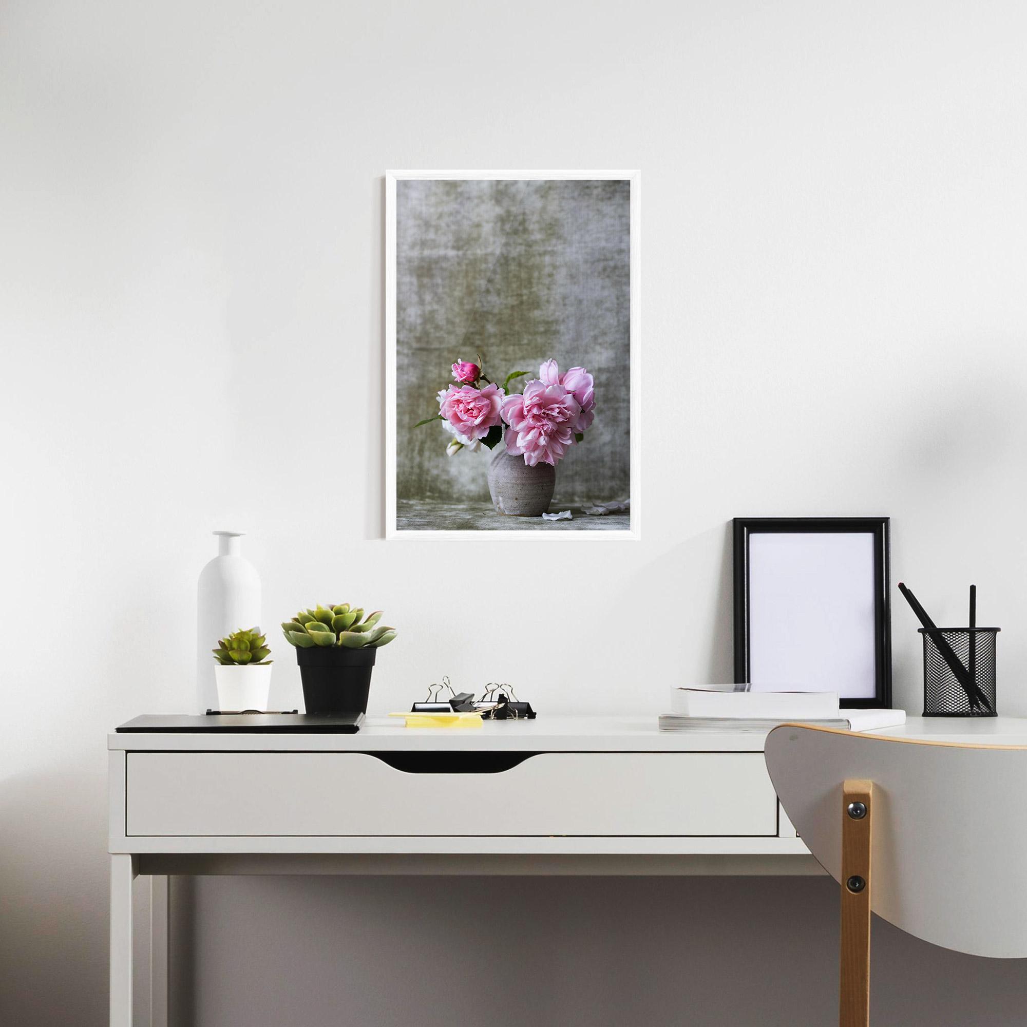 Poster Înrămat Rose Vase mockup 7