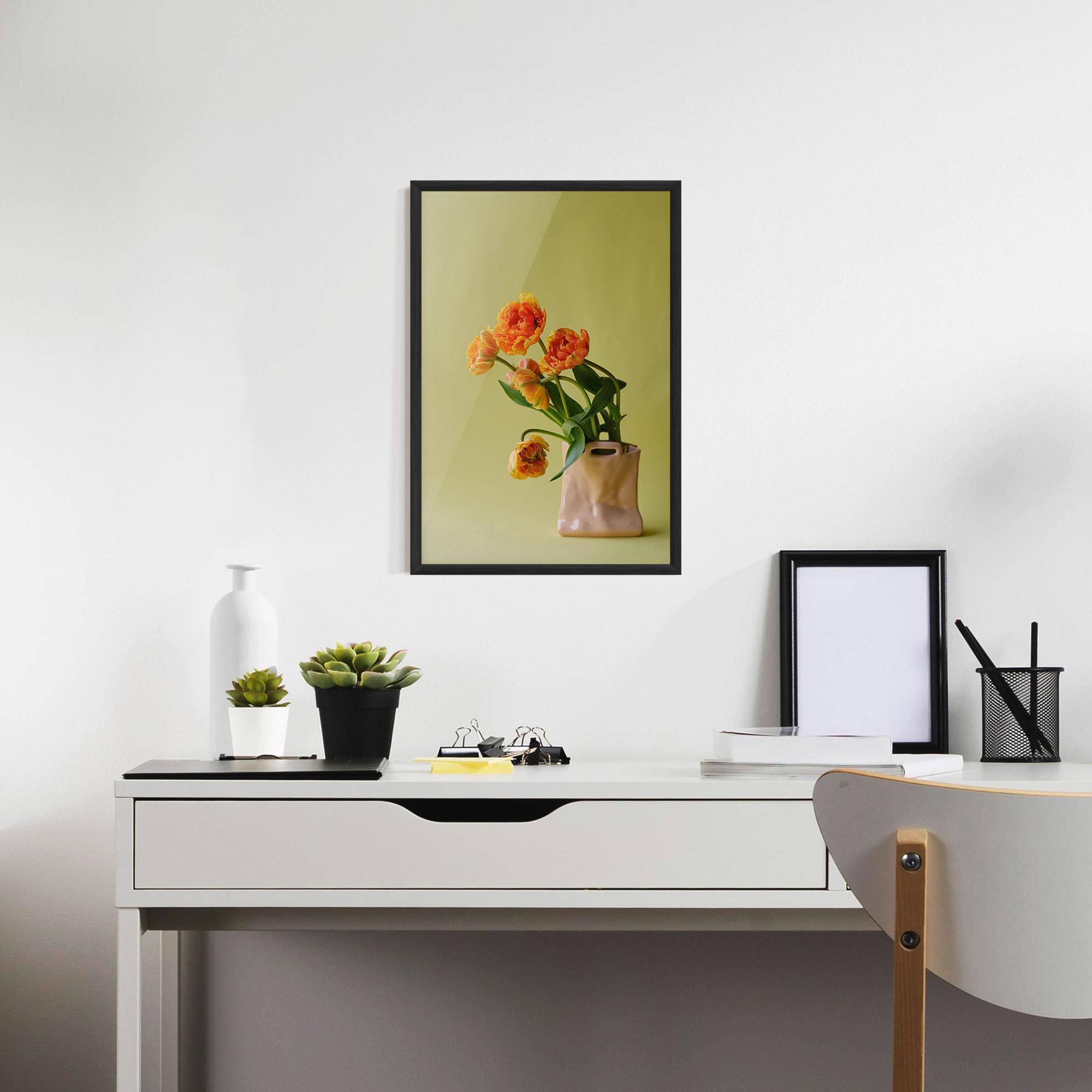 Poster Înrămat Cream Cool Vase mockup 7