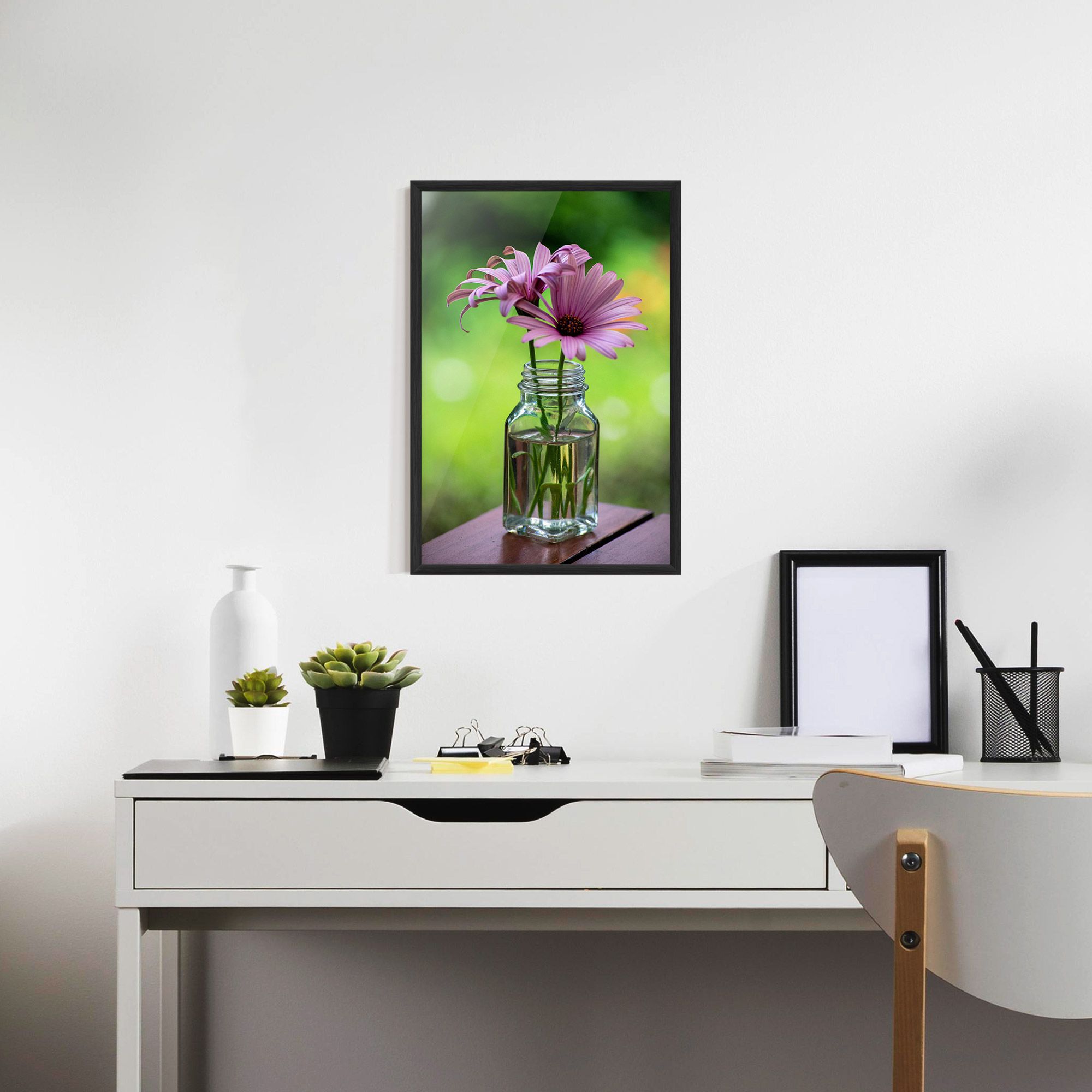 Pink Flower Vase mockup 7