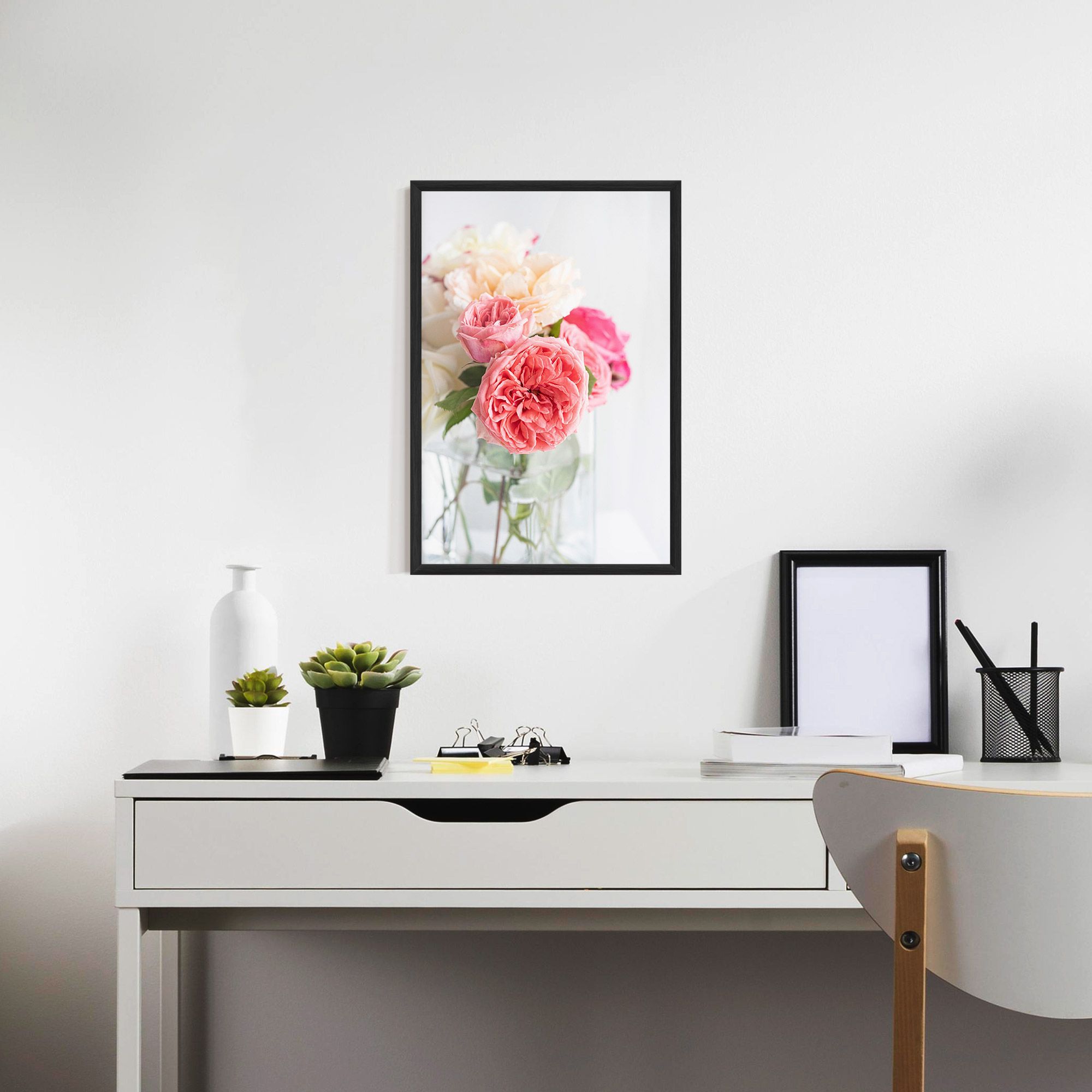 Pink Rose Vase mockup 7