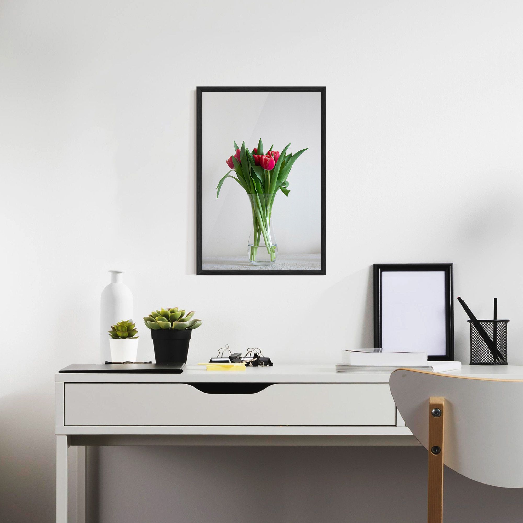 Pretty Tulips Vase mockup 7