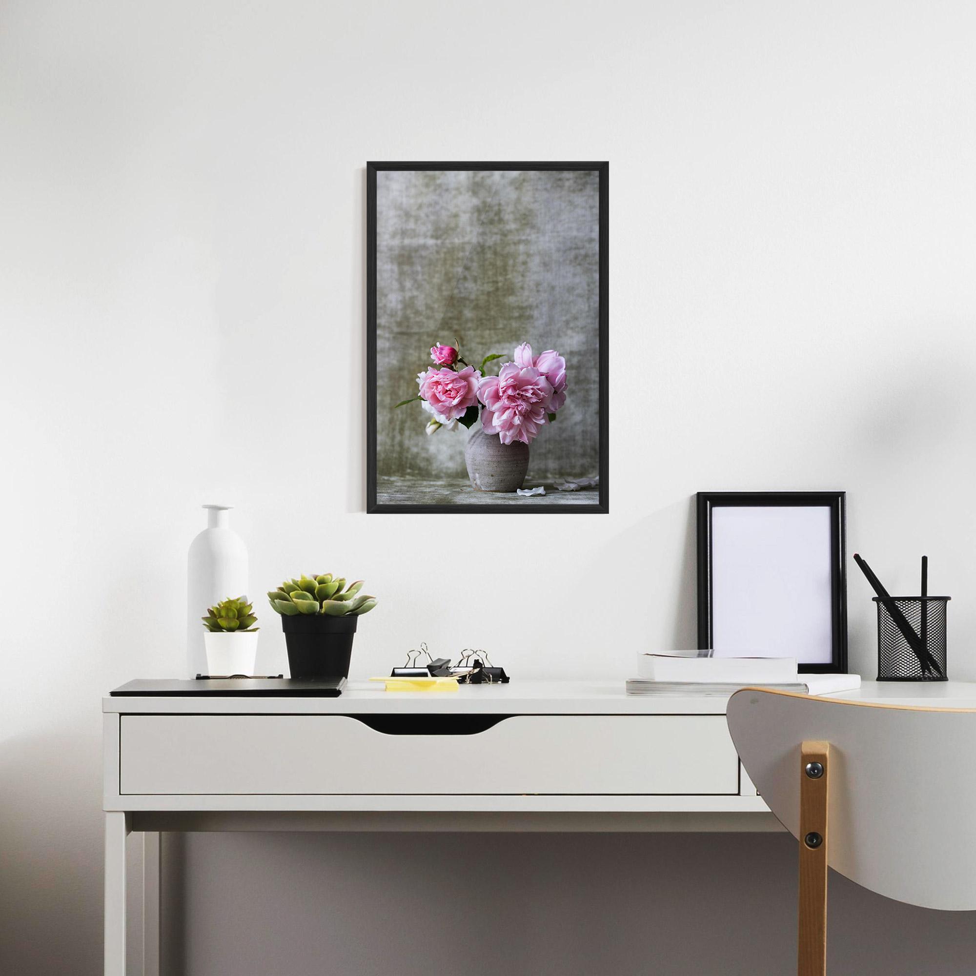 Poster Înrămat Rose Vase mockup 7