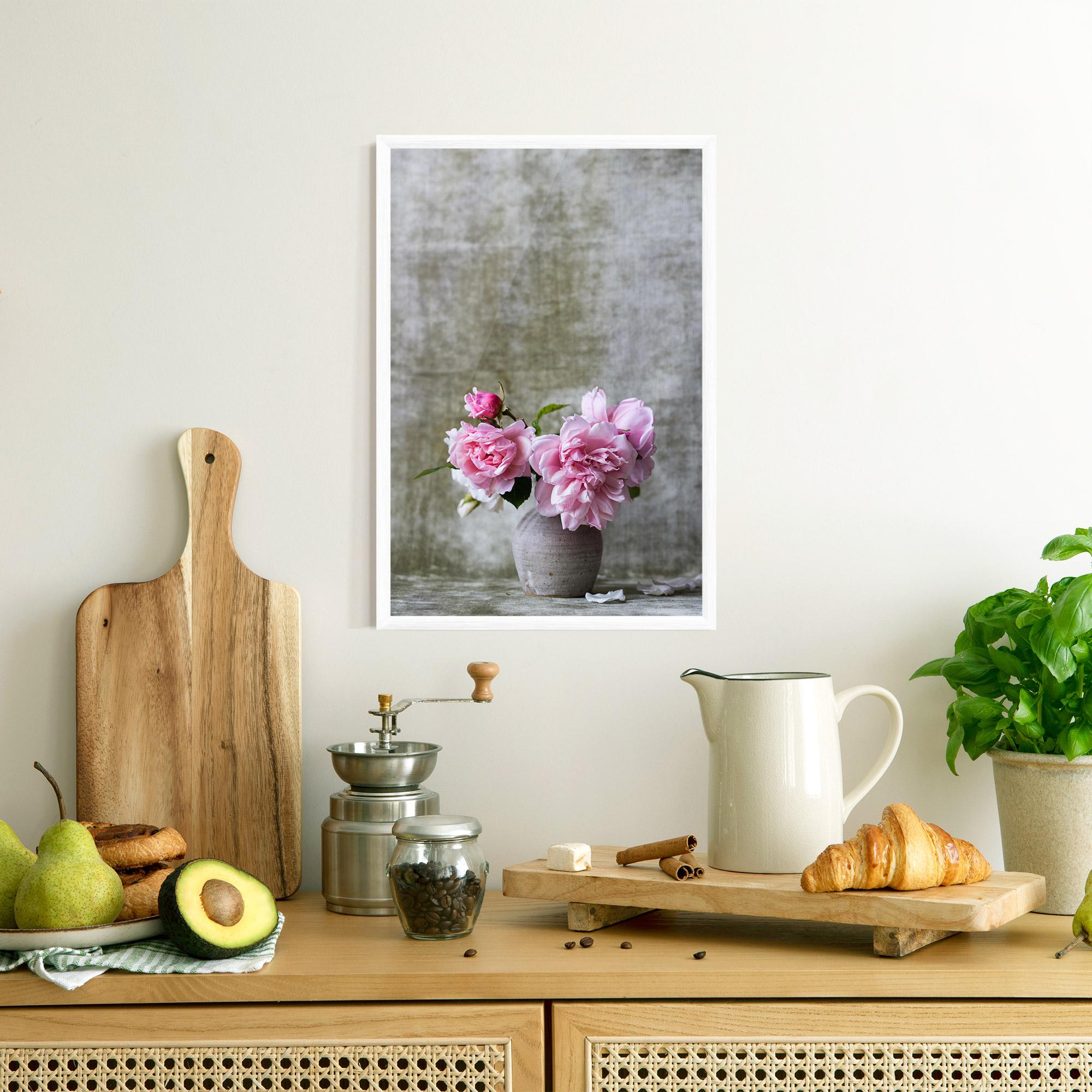 Poster Înrămat Rose Vase mockup 8