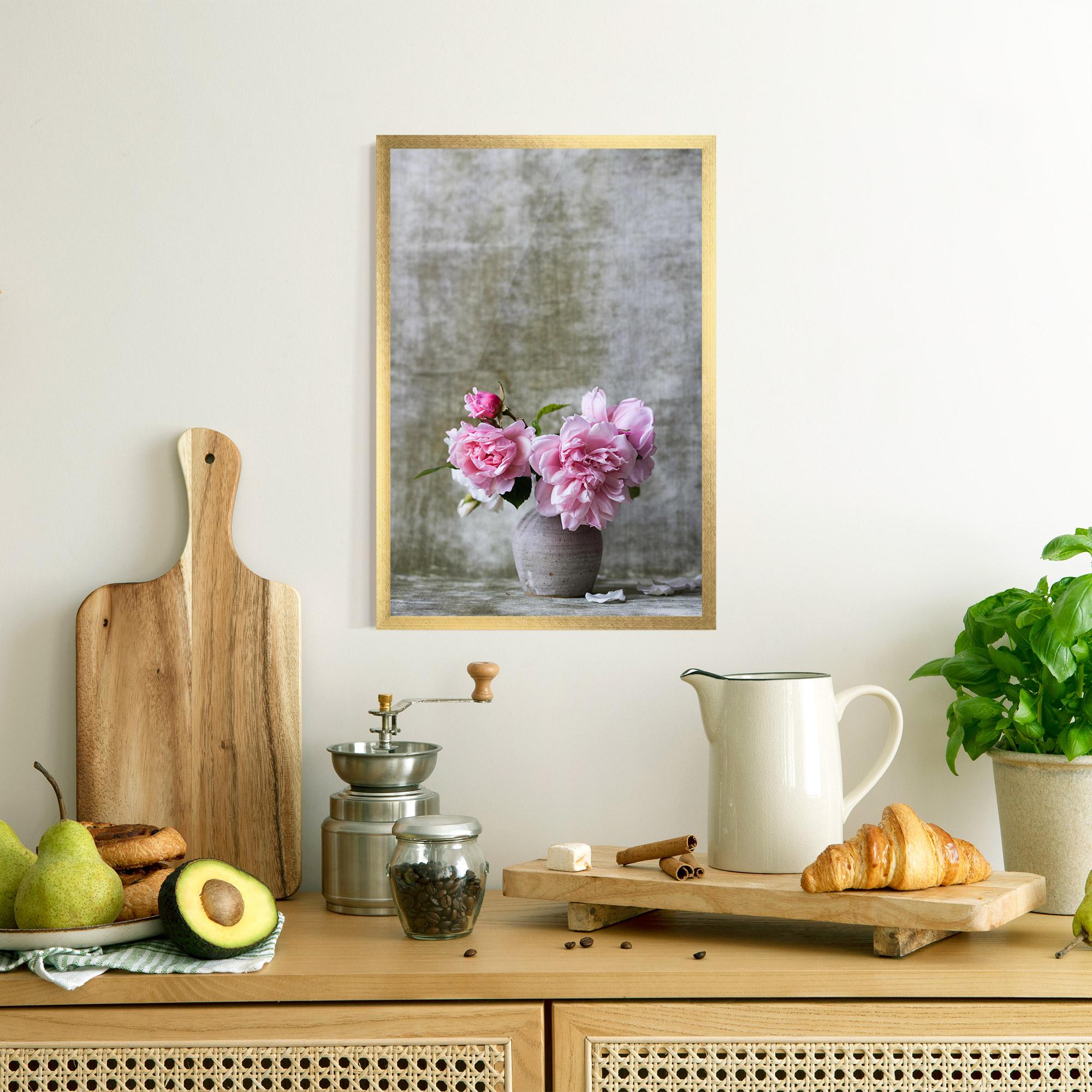 Poster Înrămat Rose Vase mockup 8
