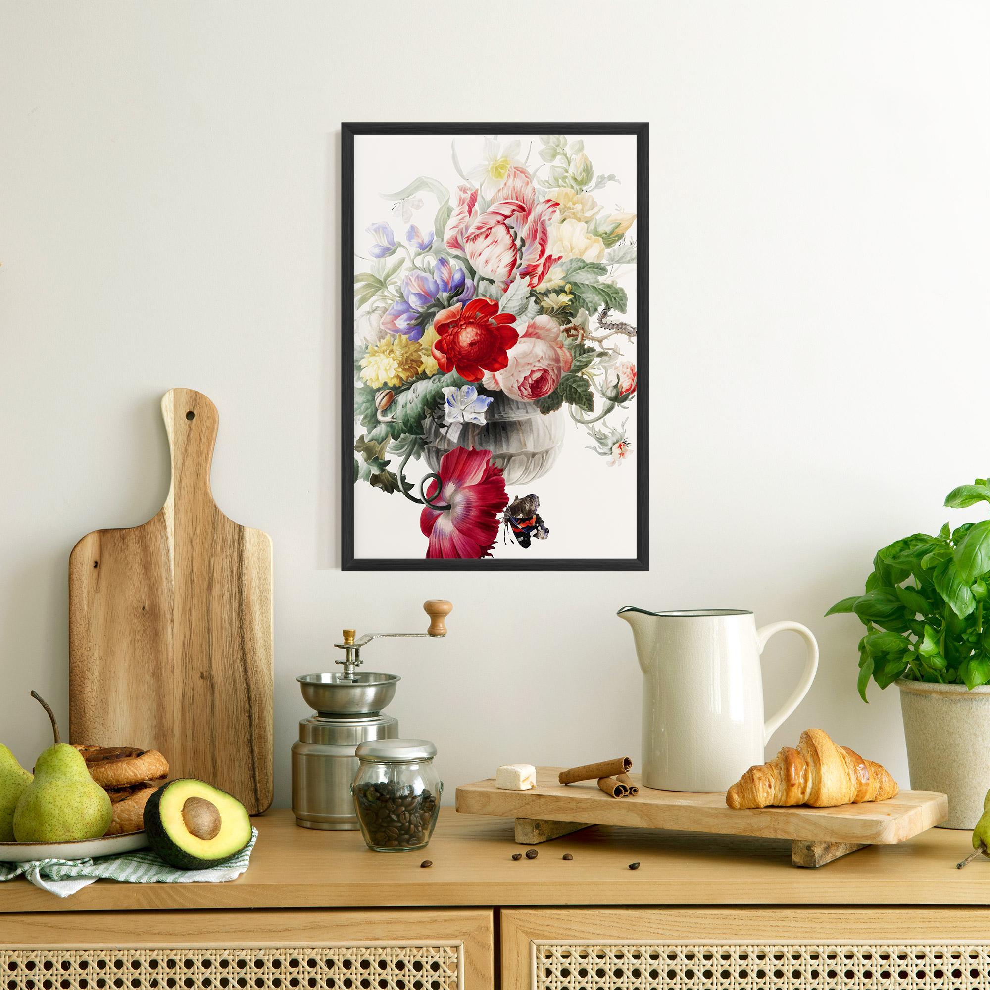 Poster Înrămat Butterfly Vase mockup 8