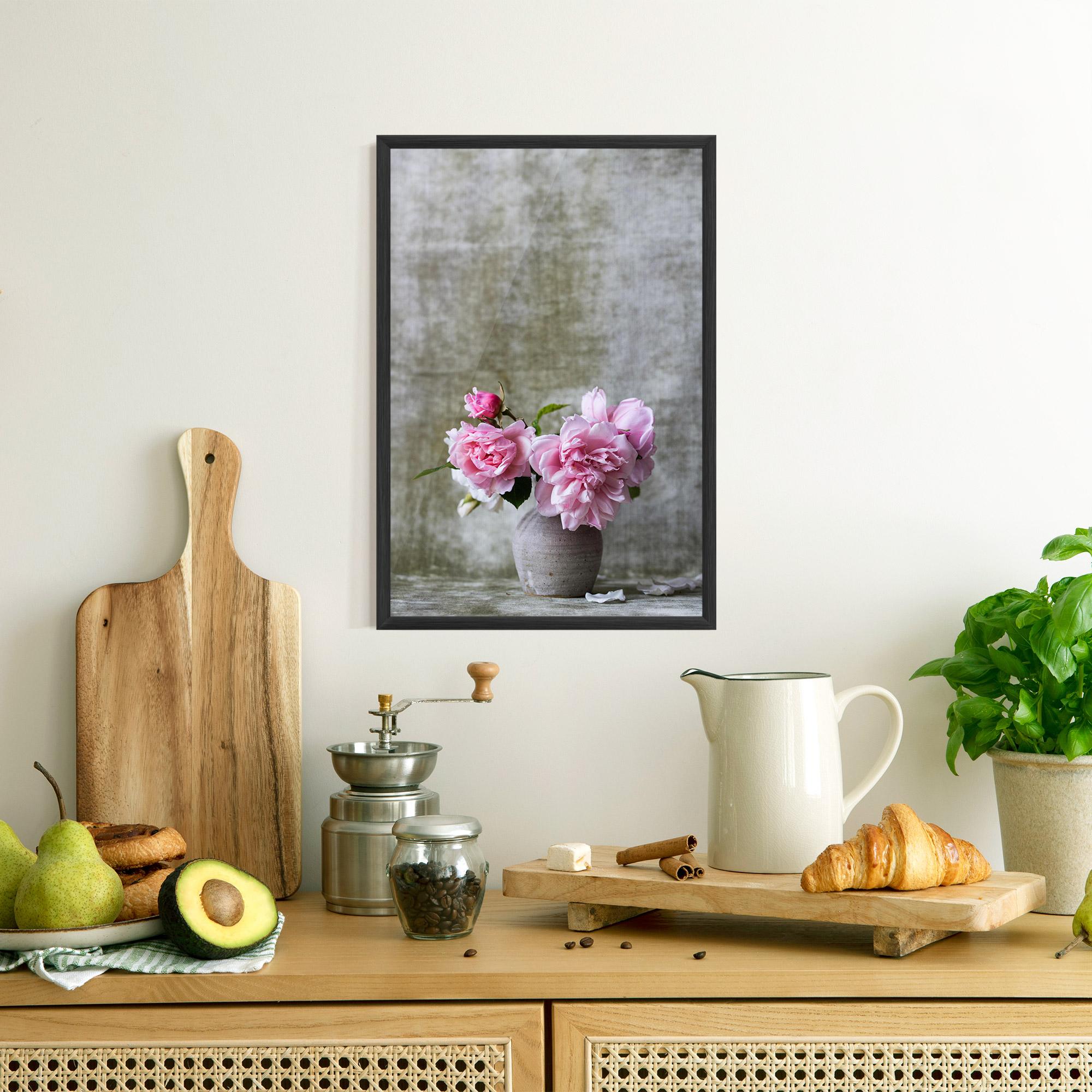 Poster Înrămat Rose Vase mockup 8