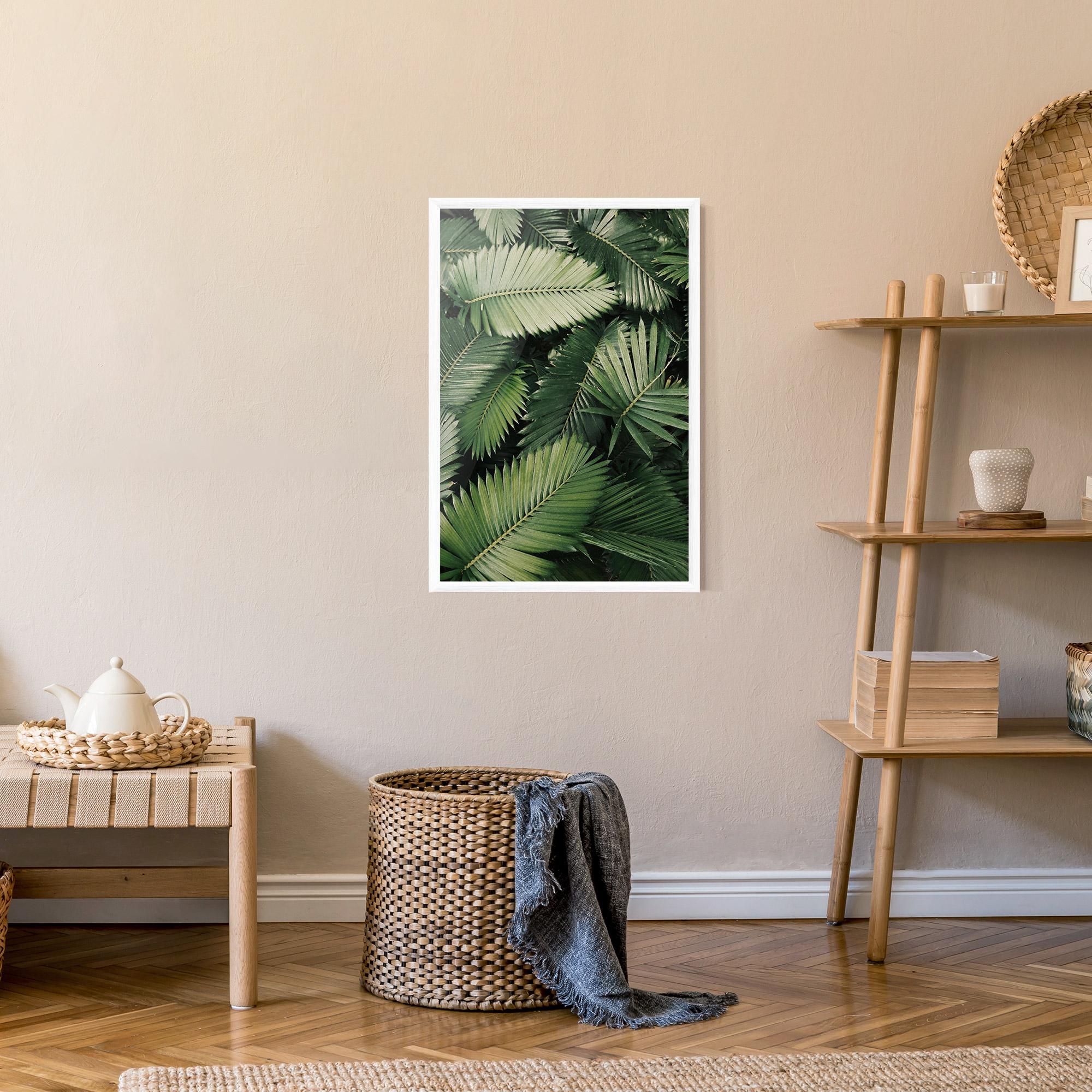 Poster Înrămat Green Leaves mockup 9