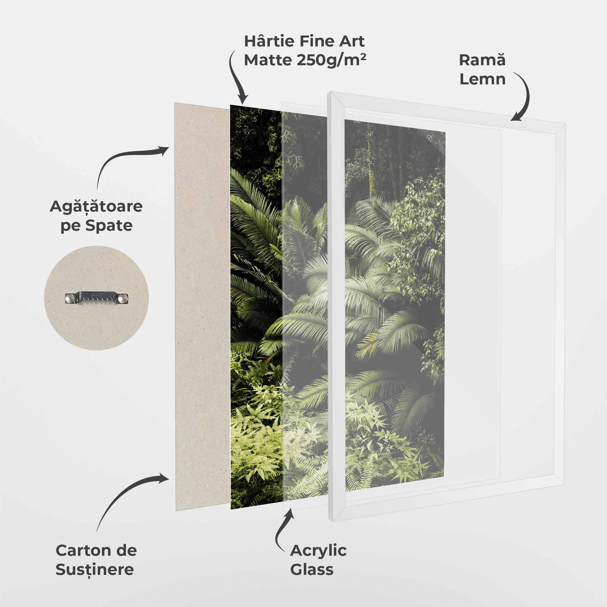 Poster Înrămat Into The Jungle mockup 1