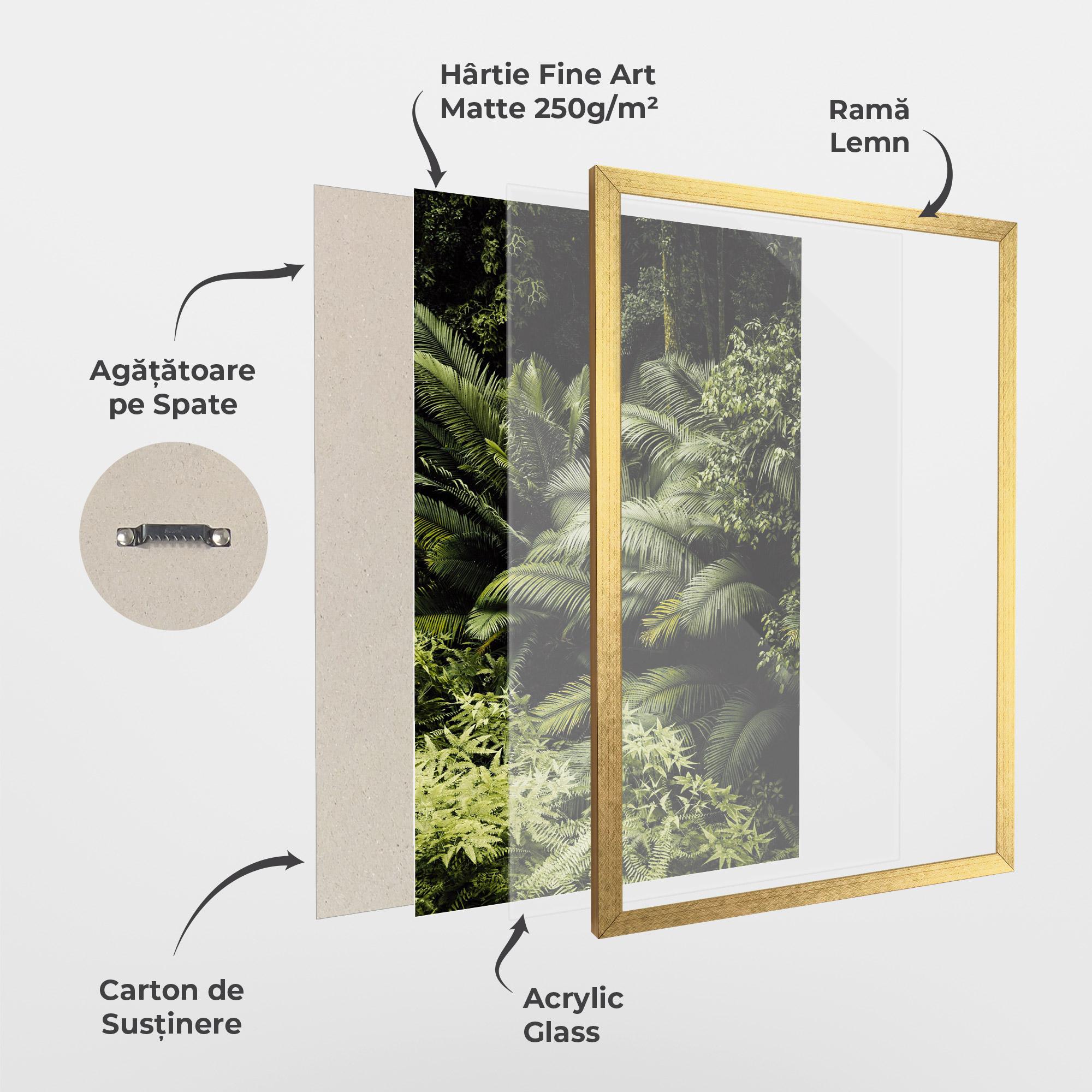 Poster Înrămat Into The Jungle mockup 1