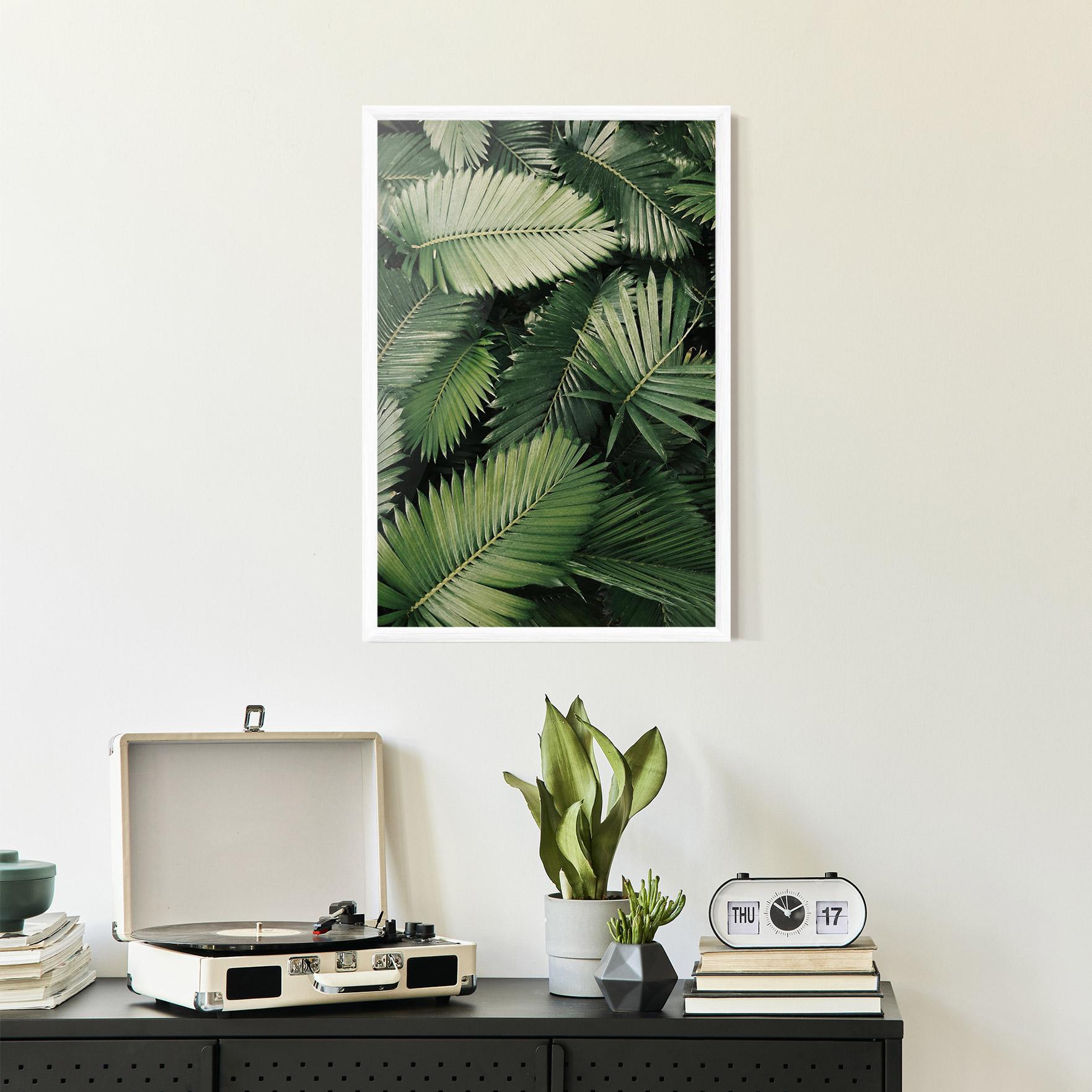 Poster Înrămat Green Leaves mockup 2