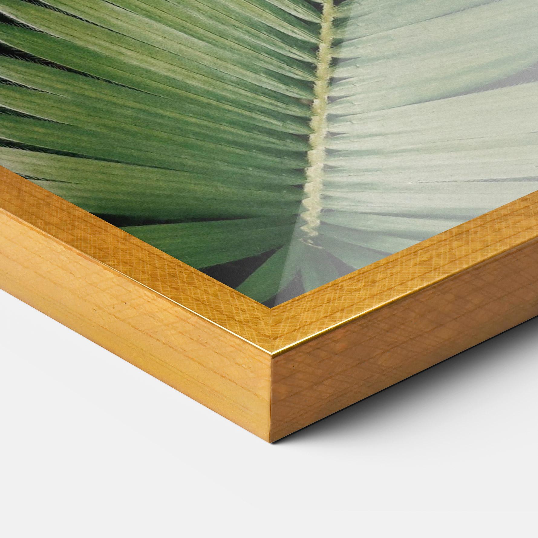 Poster Înrămat Green Leaves mockup 3